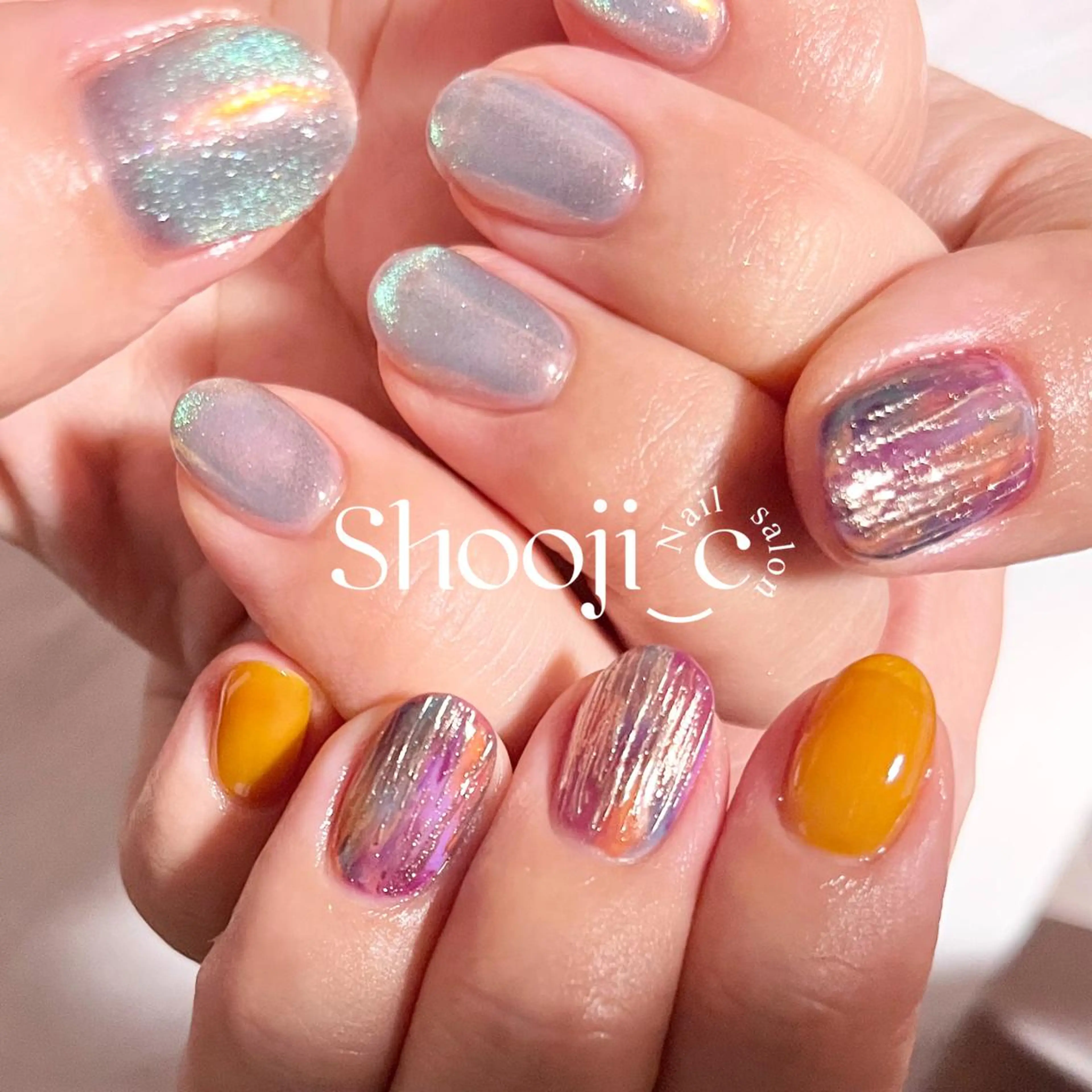 ネイル ハロウィン マグネットネイル Shooji_c Nail salonのネイルデザイン