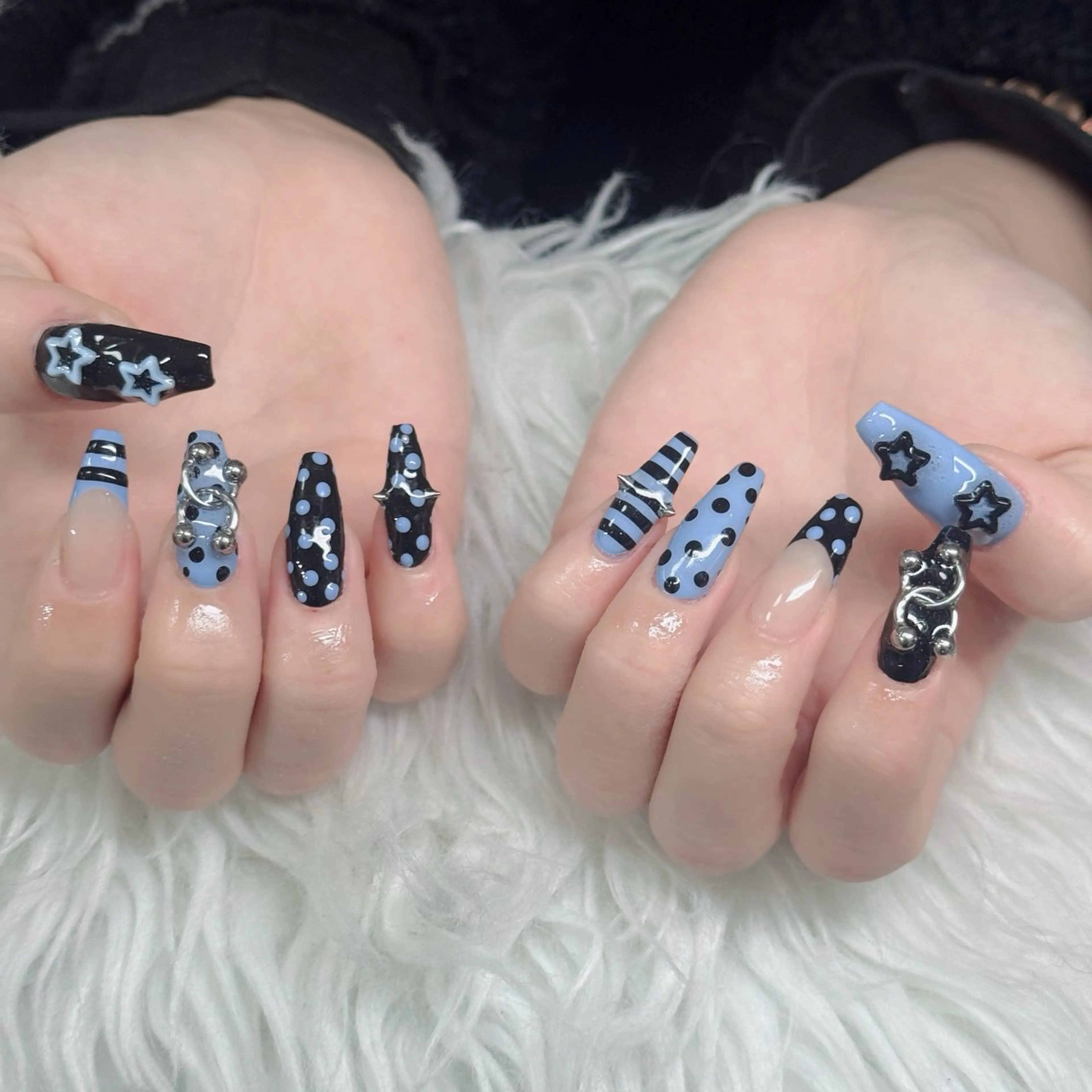 ネイル フットネイル フレンチネイル グラデーション 韓国ネイル ロングネイル ハンドネイル Hani Nail Salonのネイルデザイン