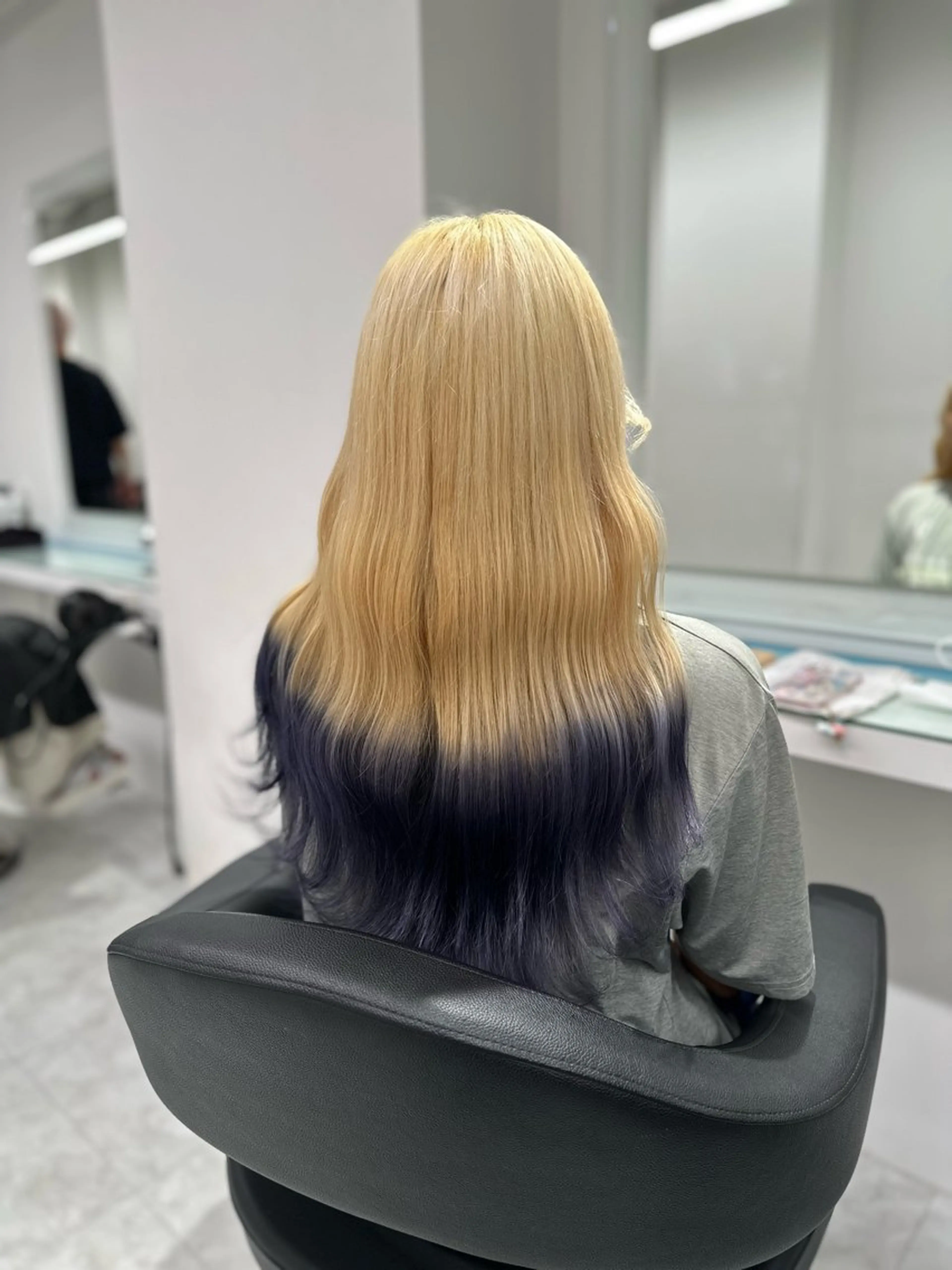 セミロング カラー ヘアカラー トリートメント ヘッドスパ ヘアセット ❄最強かわいいカラー ❄️MINA❄️のヘアスタイル