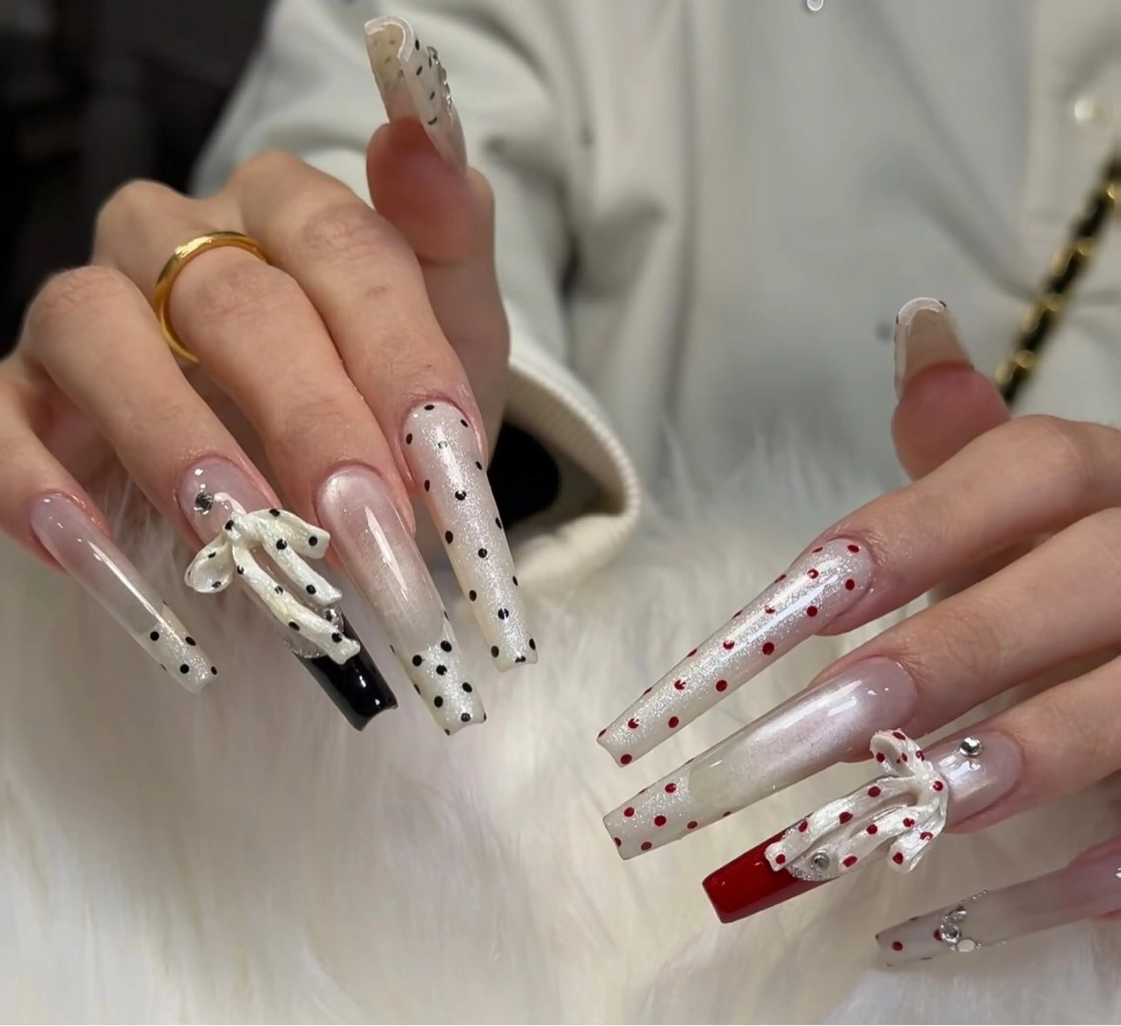 ネイル アートネイル ボルドー フレンチネイル ジェルネイル 氷ネイル・うるうるネイル ハンドネイル H.baby Nail Salonのネイルデザイン