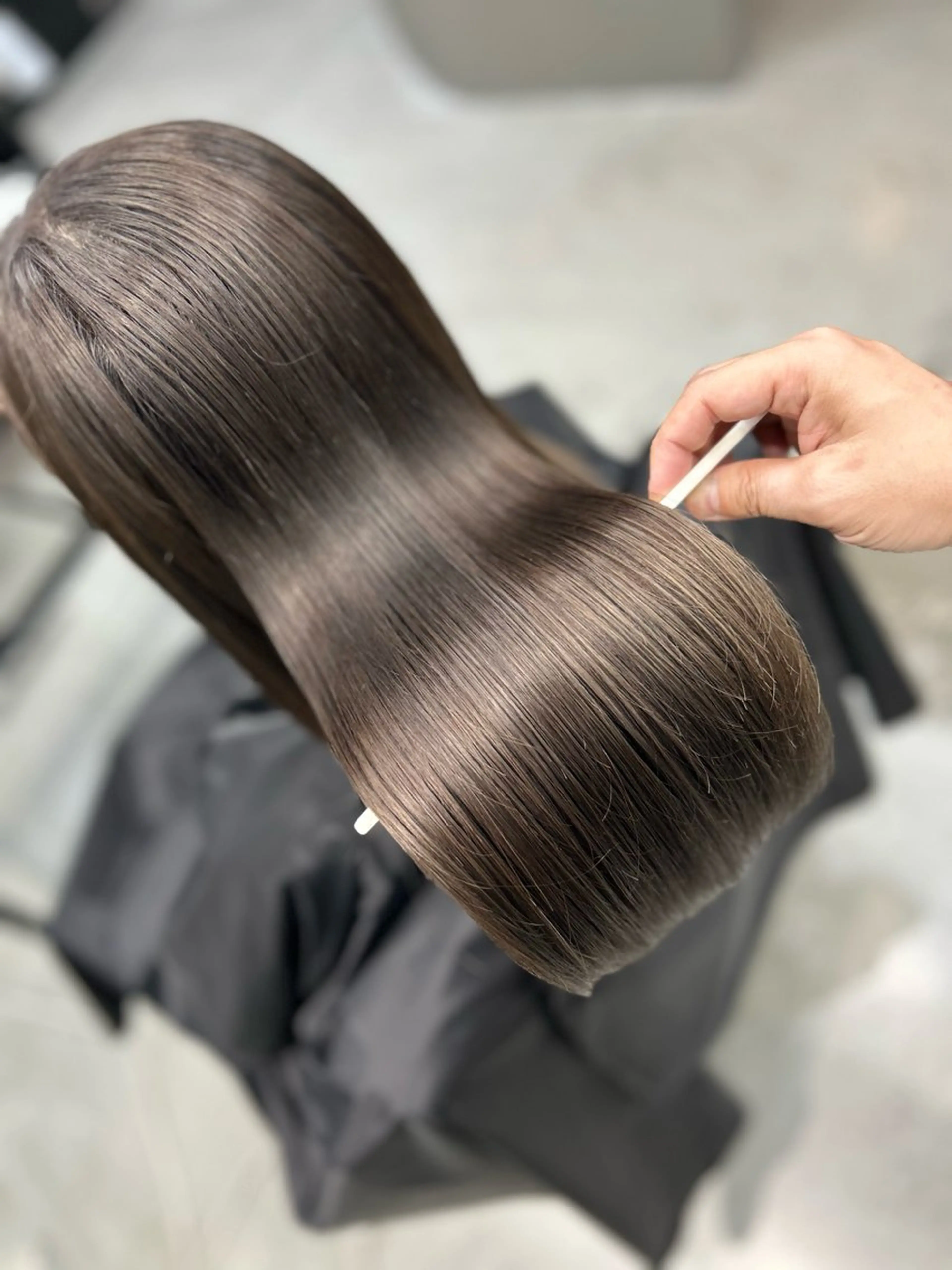 【毛髪の汚れ除去し艶髪に】似合わせカット＋透明感カラー＋リセット+2stepダメージケア/17000→11000の写真