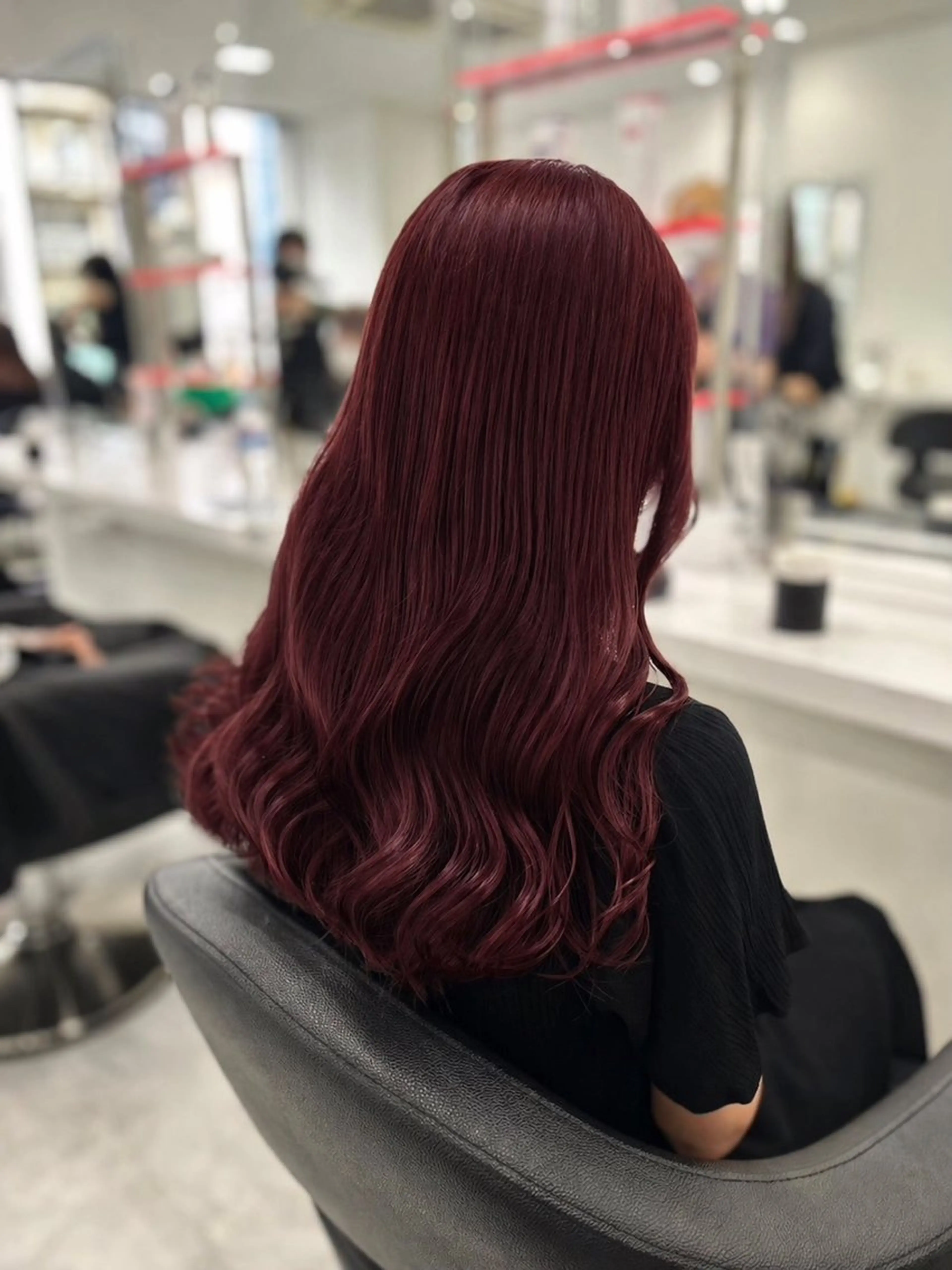 ロング カラー ヘアカラー トリートメント ヘアセット NANA💓韓国ヘア /レイヤー/暖色💓のヘアスタイル