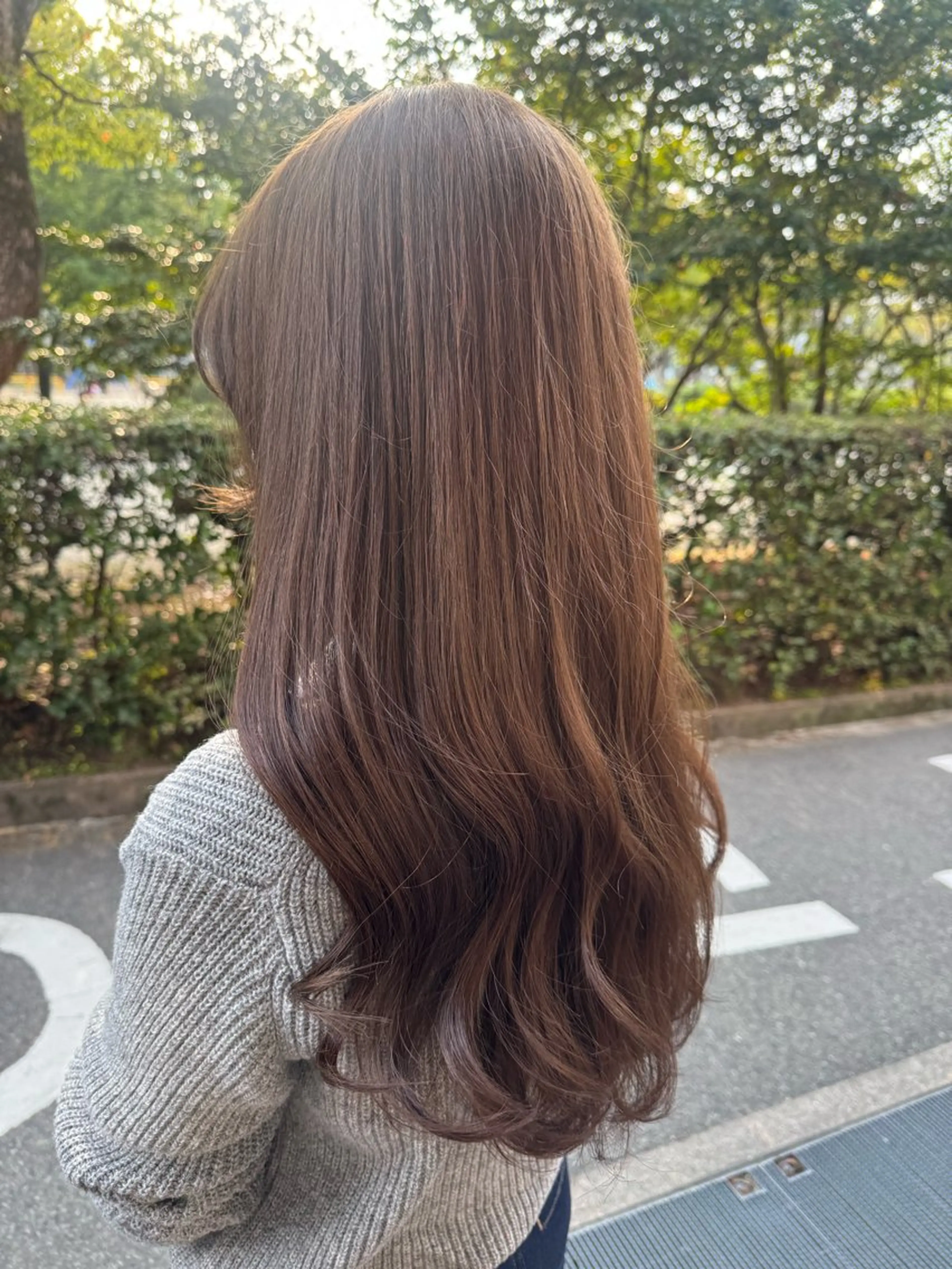 ロング カット ヘアカラー 【YOKE】　西田 乃那のヘアスタイル