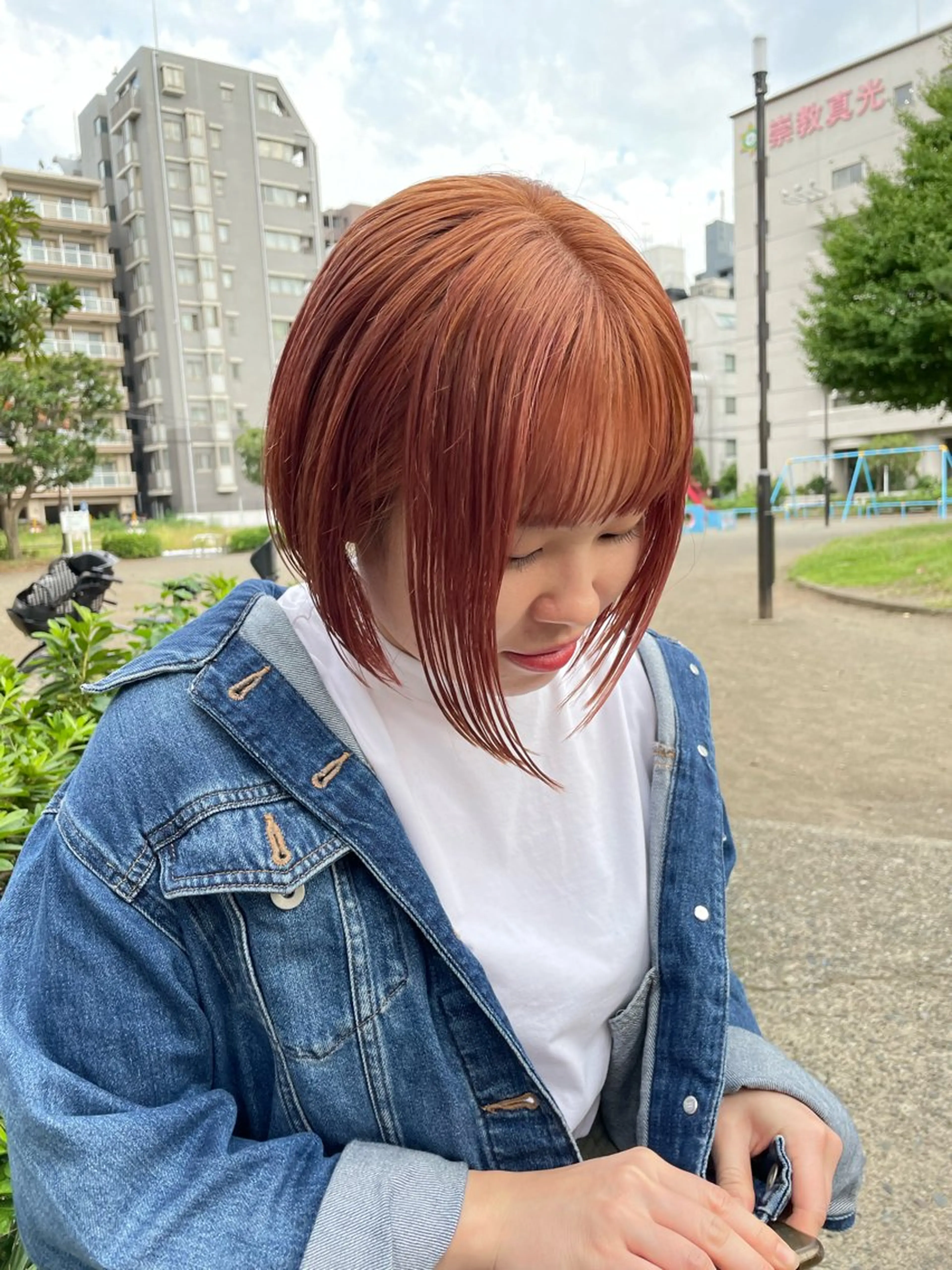 ショート カット ヘアカラー トリートメント 高橋 芽衣のヘアスタイル