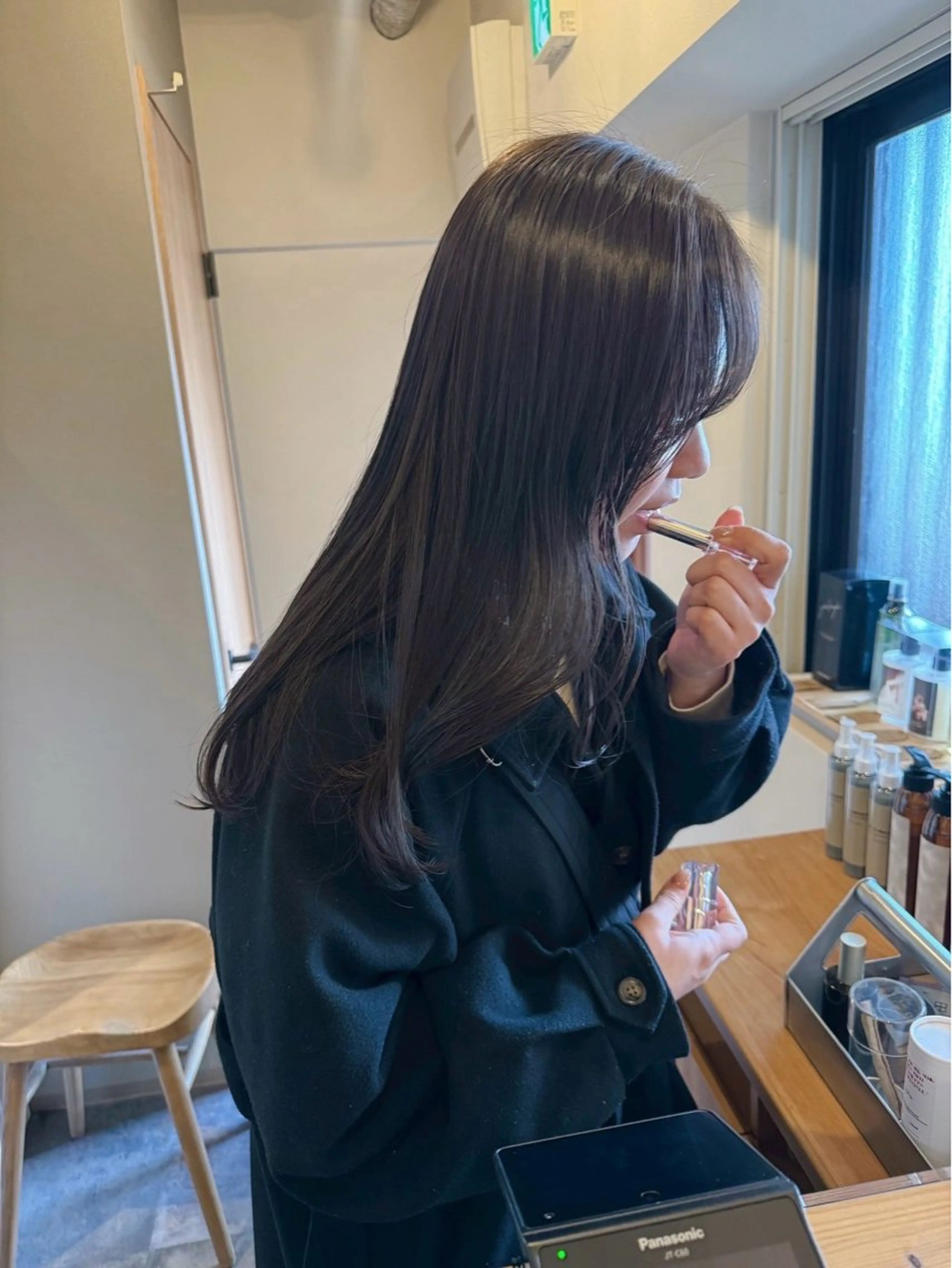 ロング カラー カット ヘアカラー トリートメント ヘアセット ハルカ/透け感カラー /顔周りレイヤーのヘアスタイル