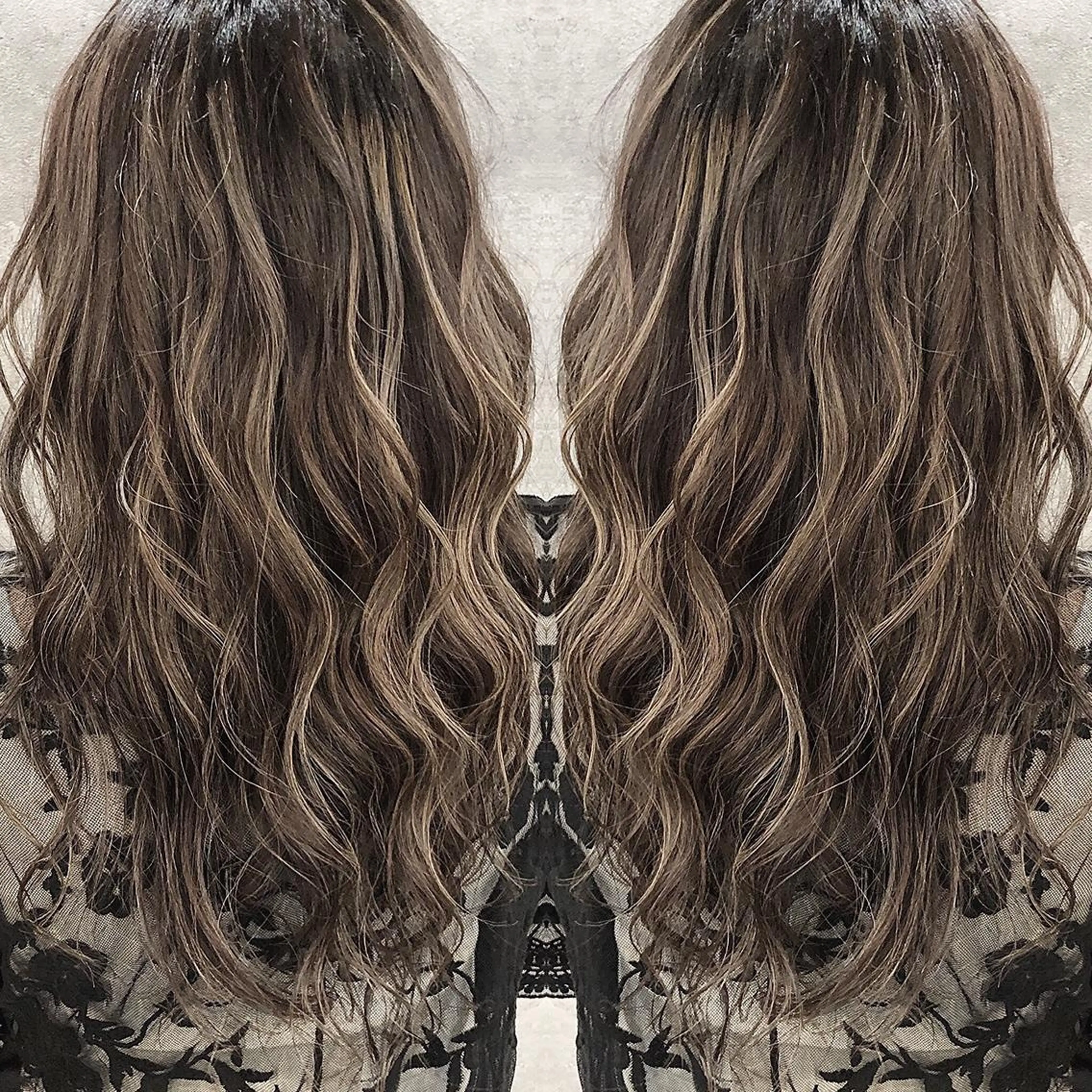 ロング カラー ハイライトカラー ハイライト ✨MiL✨ ✨心斎橋✨のヘアスタイル