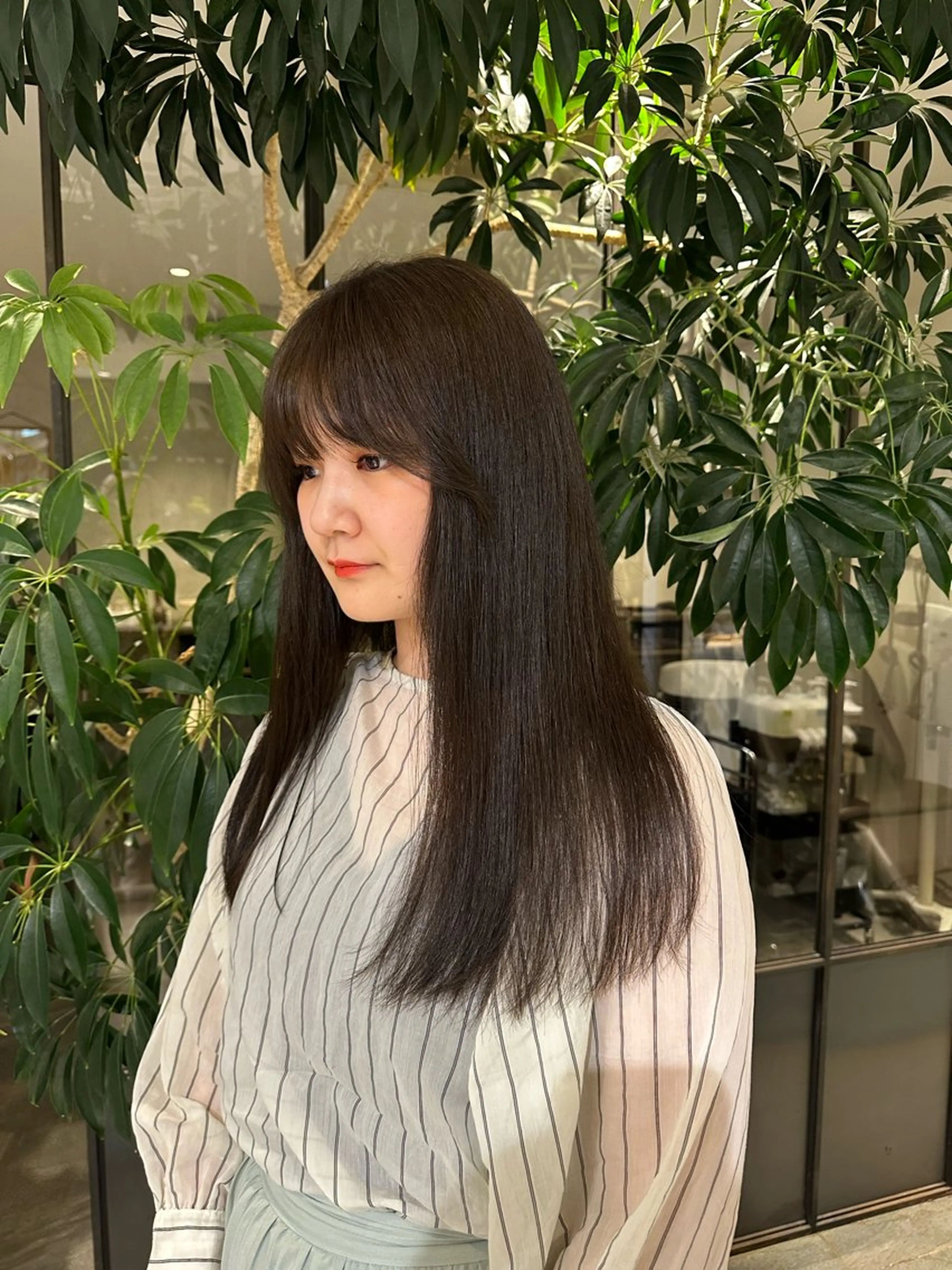 ロング アッシュ ボブ/似合わせ レイヤーcocomoのヘアスタイル