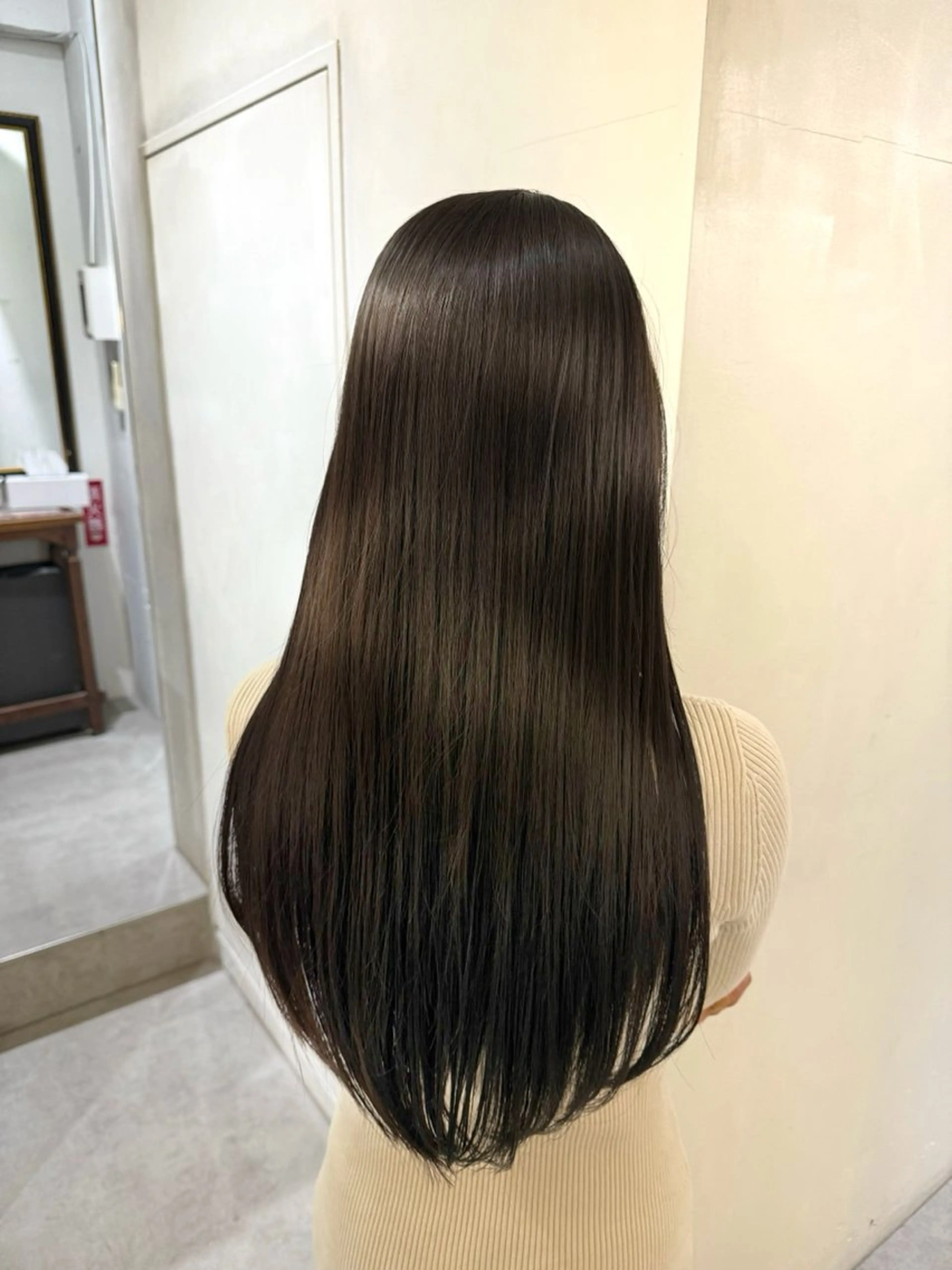 ロング ヘアカラー トリートメント 荻野宗一郎 /レイヤーカットのヘアスタイル