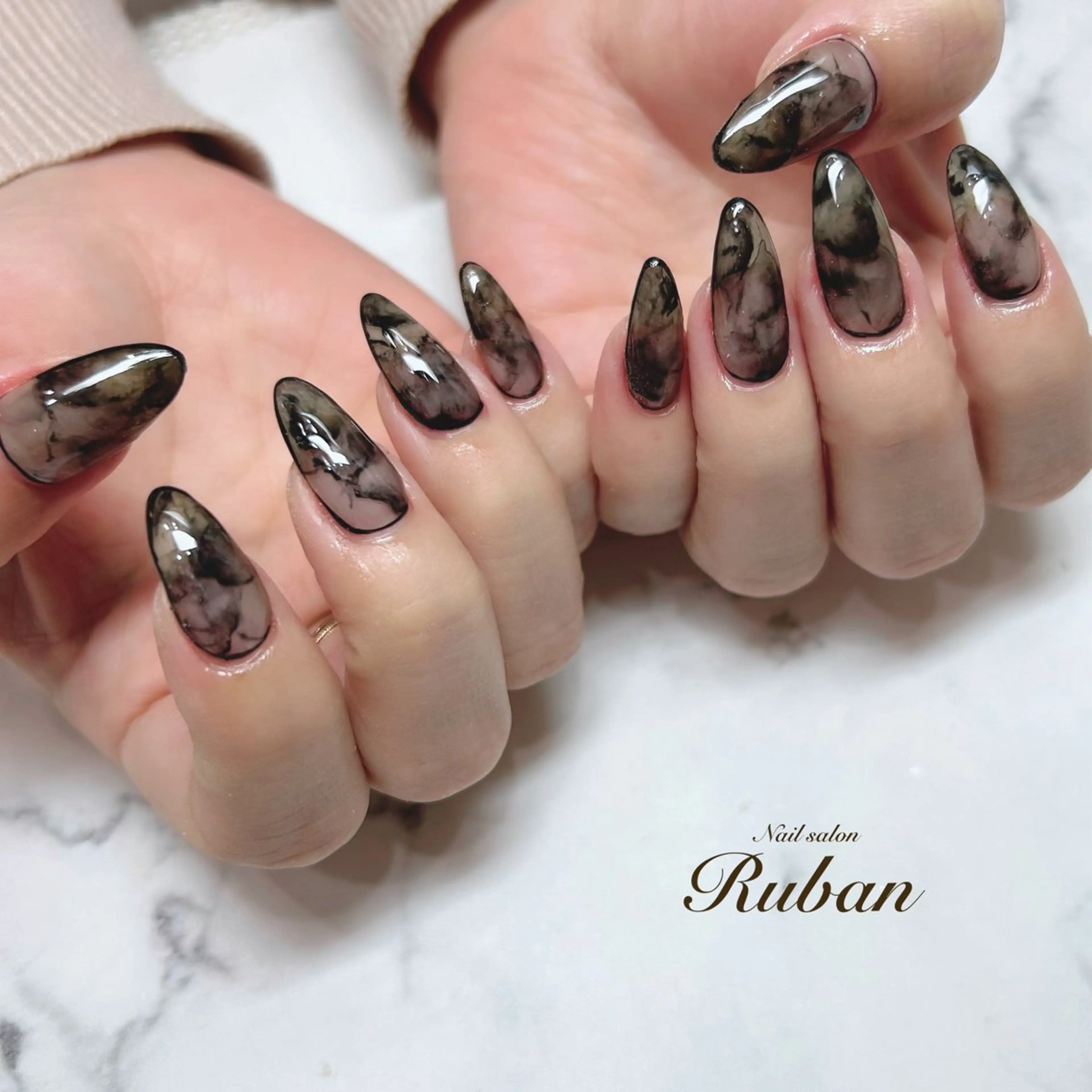 ネイル アートネイル 持ち込み Nail salon Rubanのネイルデザイン