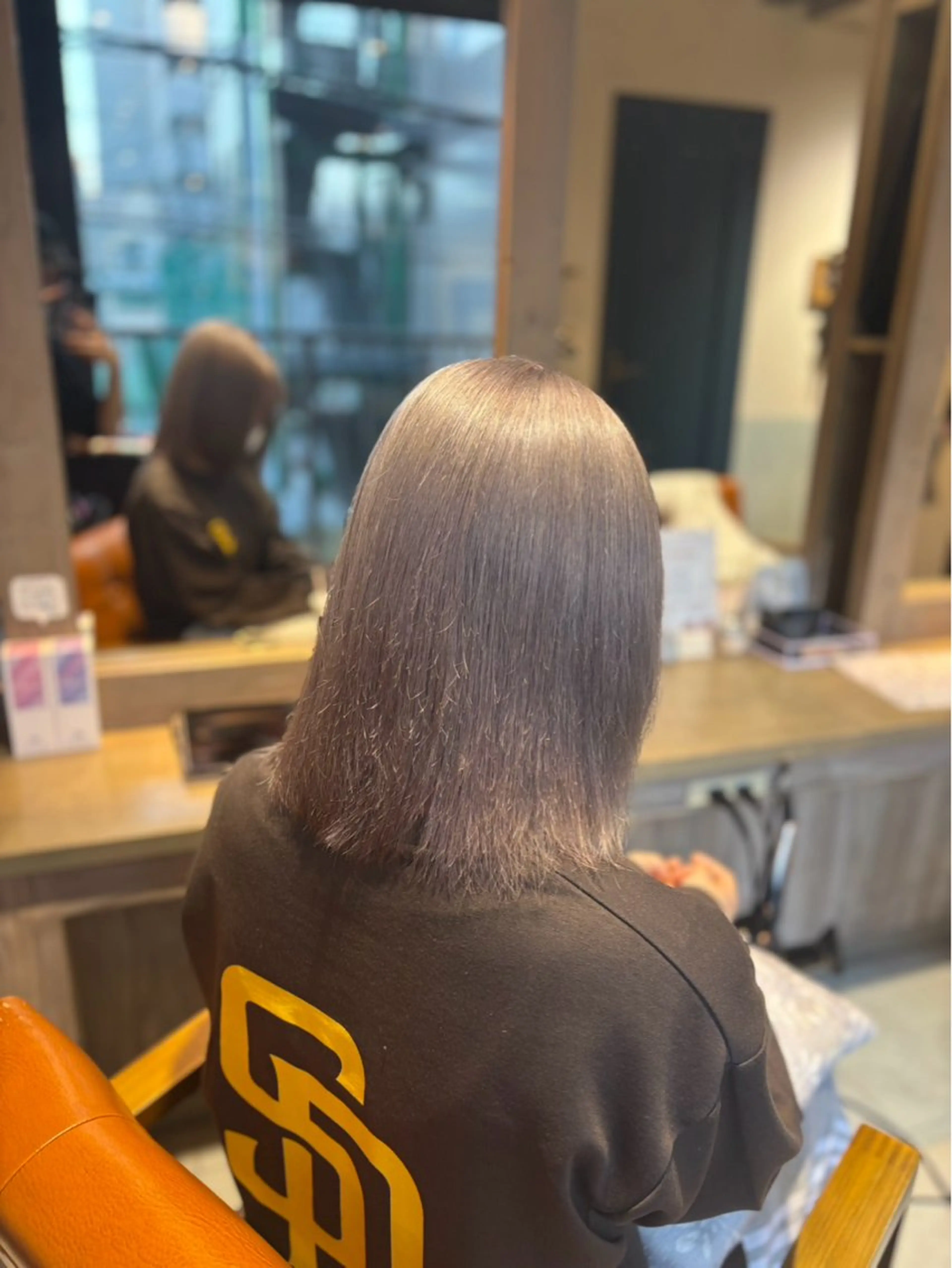 ショート ヘアカラー トリートメント 艶髪×透明感カラー ののかのヘアスタイル