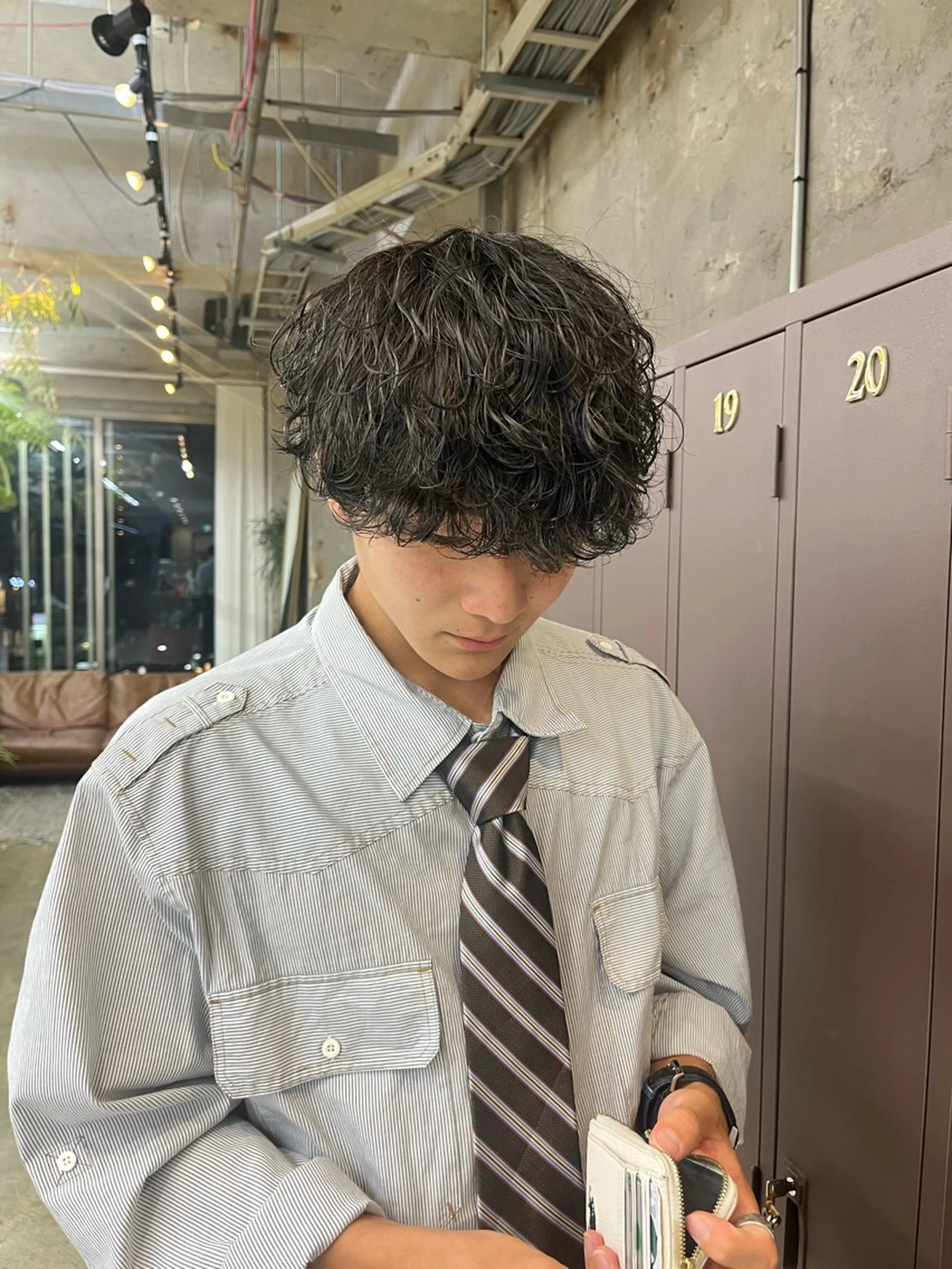 ショート ヘアカラー オリーブ/レイヤー/ 酸性ストレート/ゆなのヘアスタイル