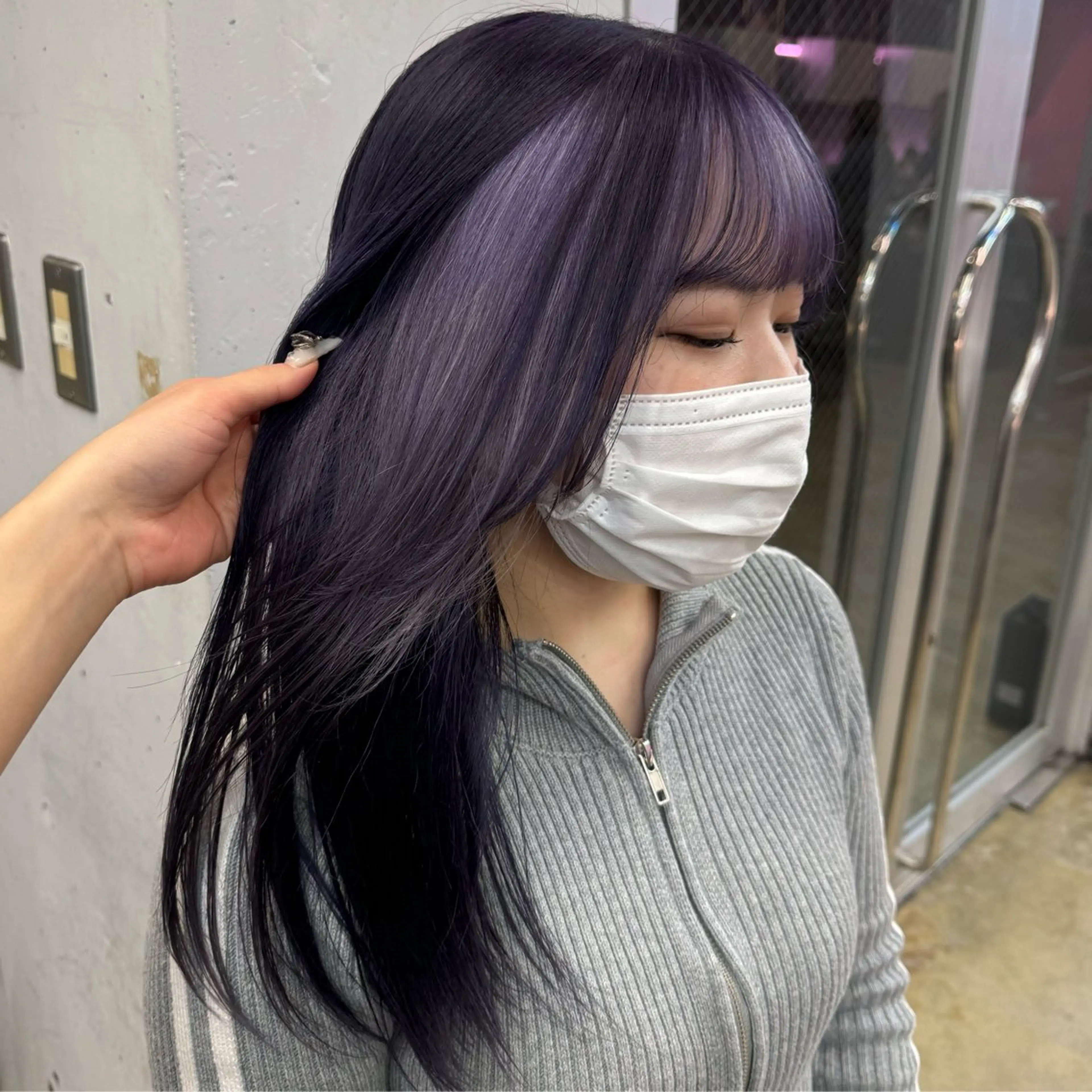 ロング ヘアカラー トリートメント ☪ ‎ハイトーン信者 ☪️yumeka🪩のヘアスタイル