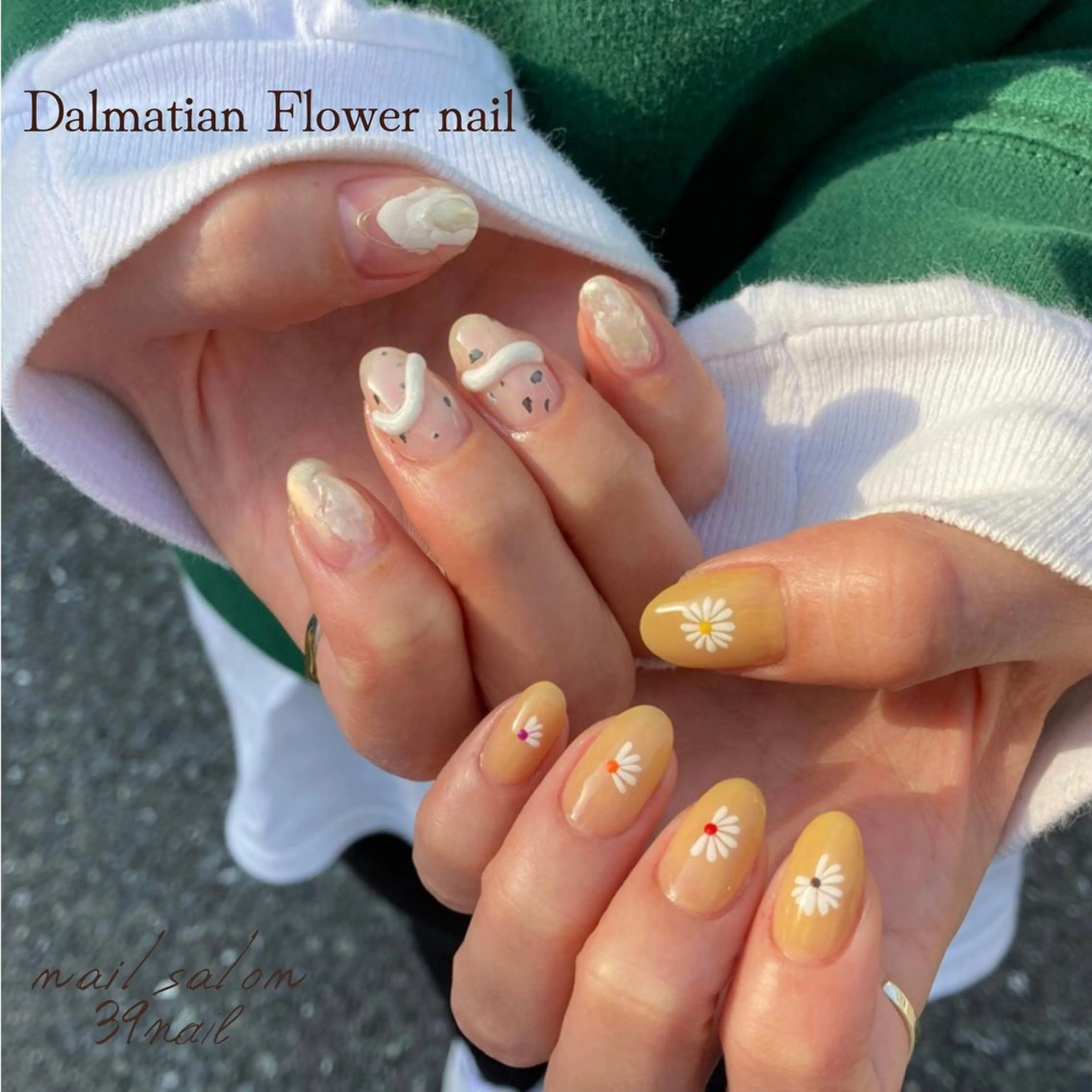 ミディアム ネイル ハンドネイル 京橋 【39nail】のネイルデザイン