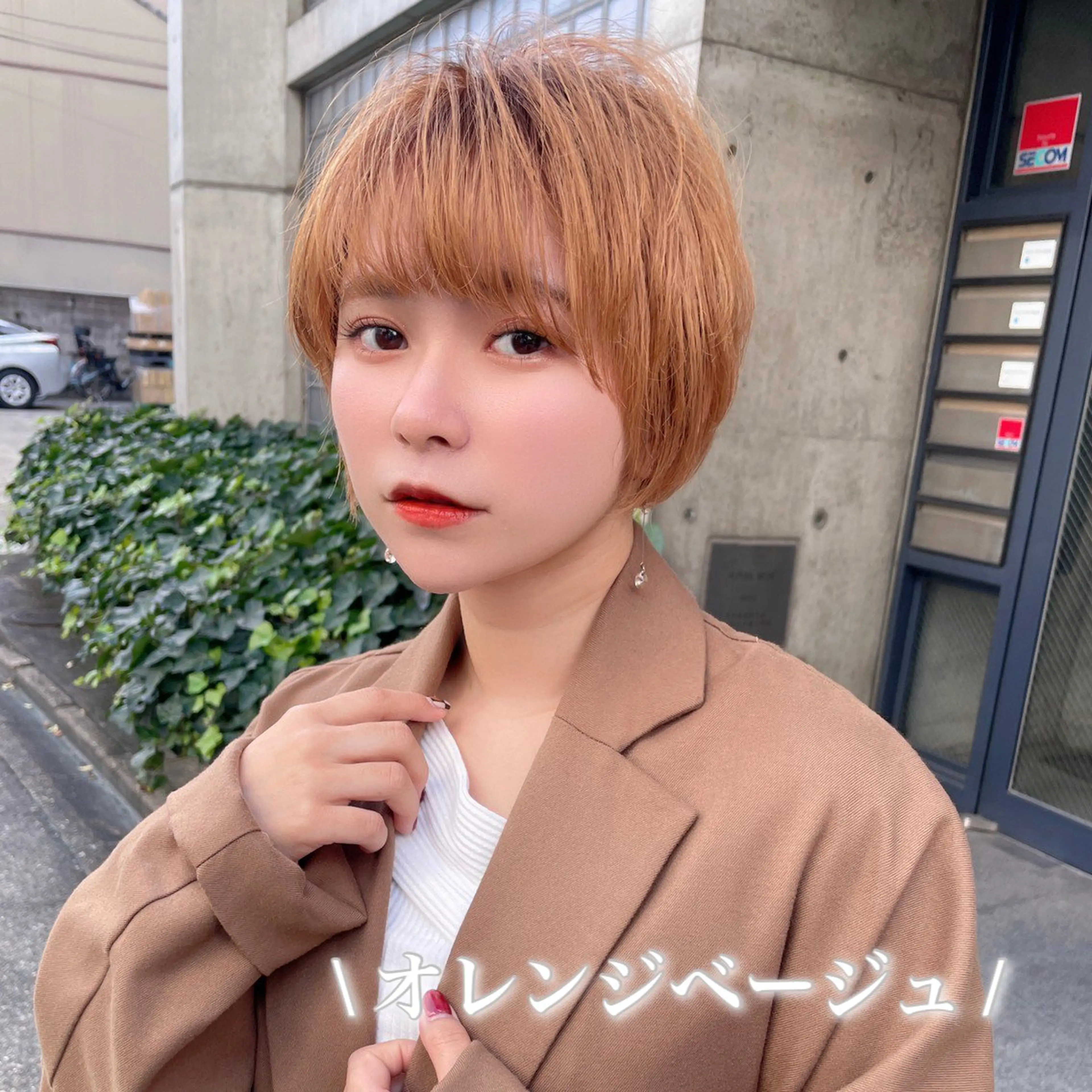 ショート カラー ブリーチなし/暖色/ 透明感/ririkaのヘアスタイル