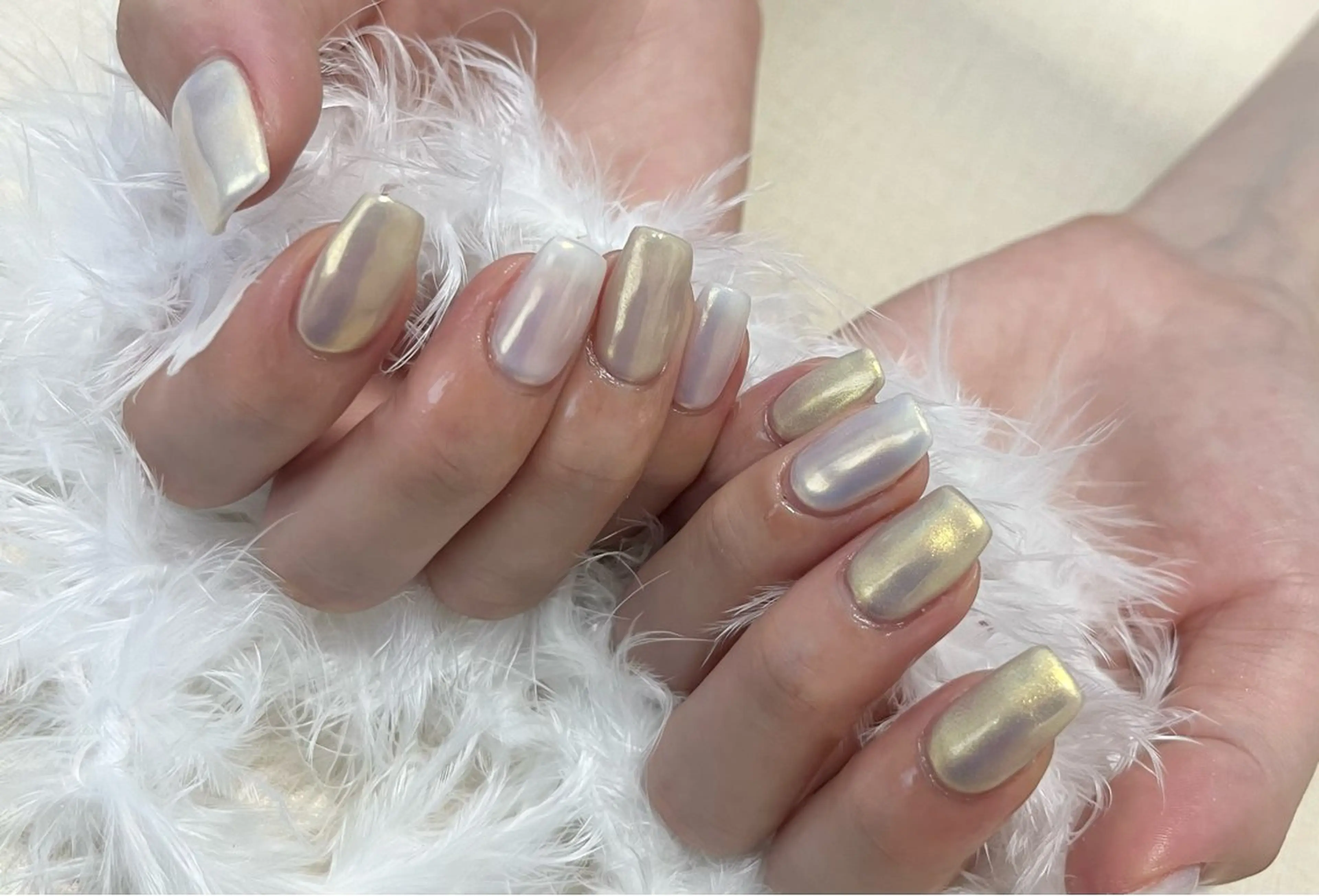 ネイル オーロラネイル ハンドネイル わたなべ さやかのネイルデザイン