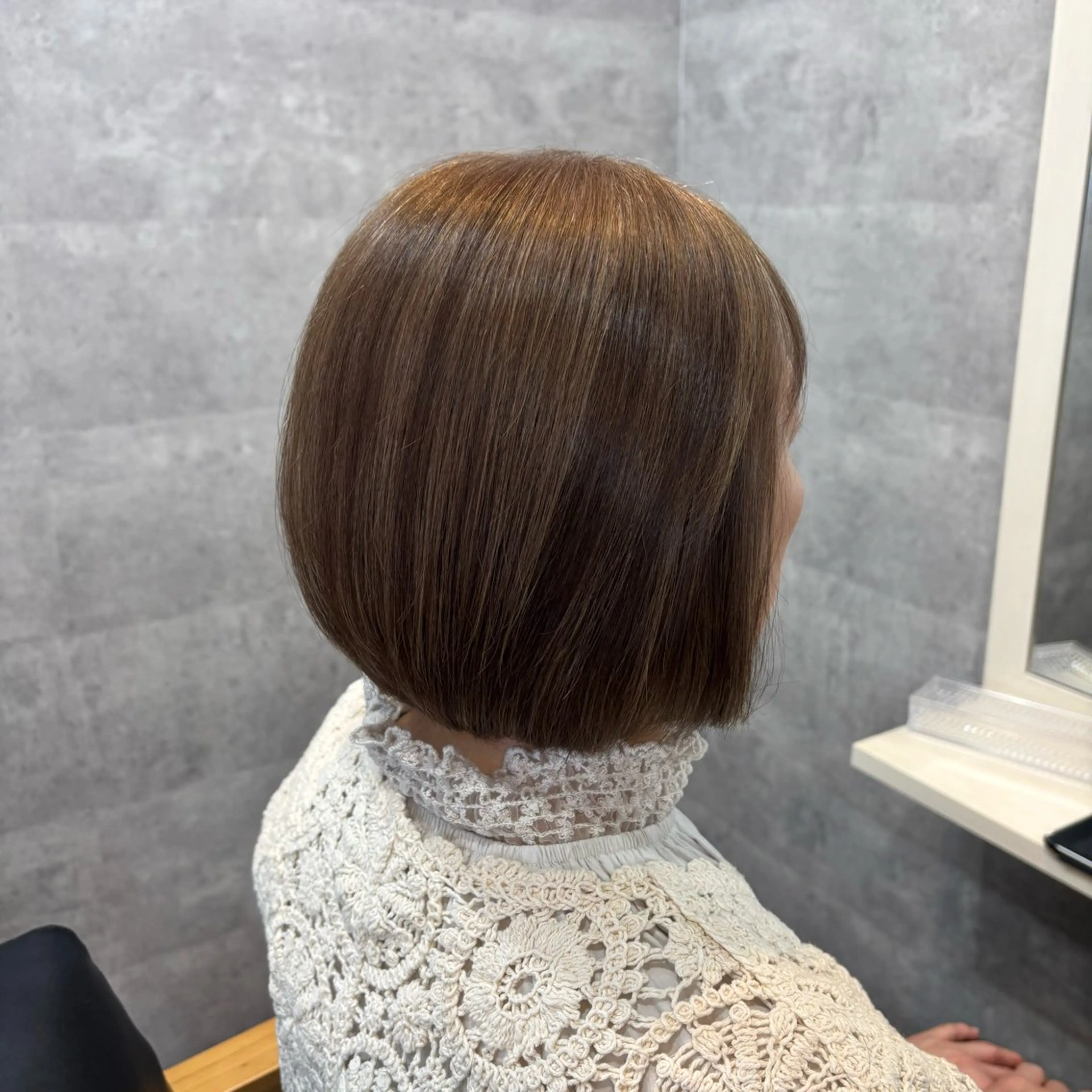 ショート カラー ベージュカラー 透明感カラー ハイライトカラー ハイライト カット ヘアカラー 🐘おおうちみお🐘 /🍎暖色カラー🌸のヘアスタイル