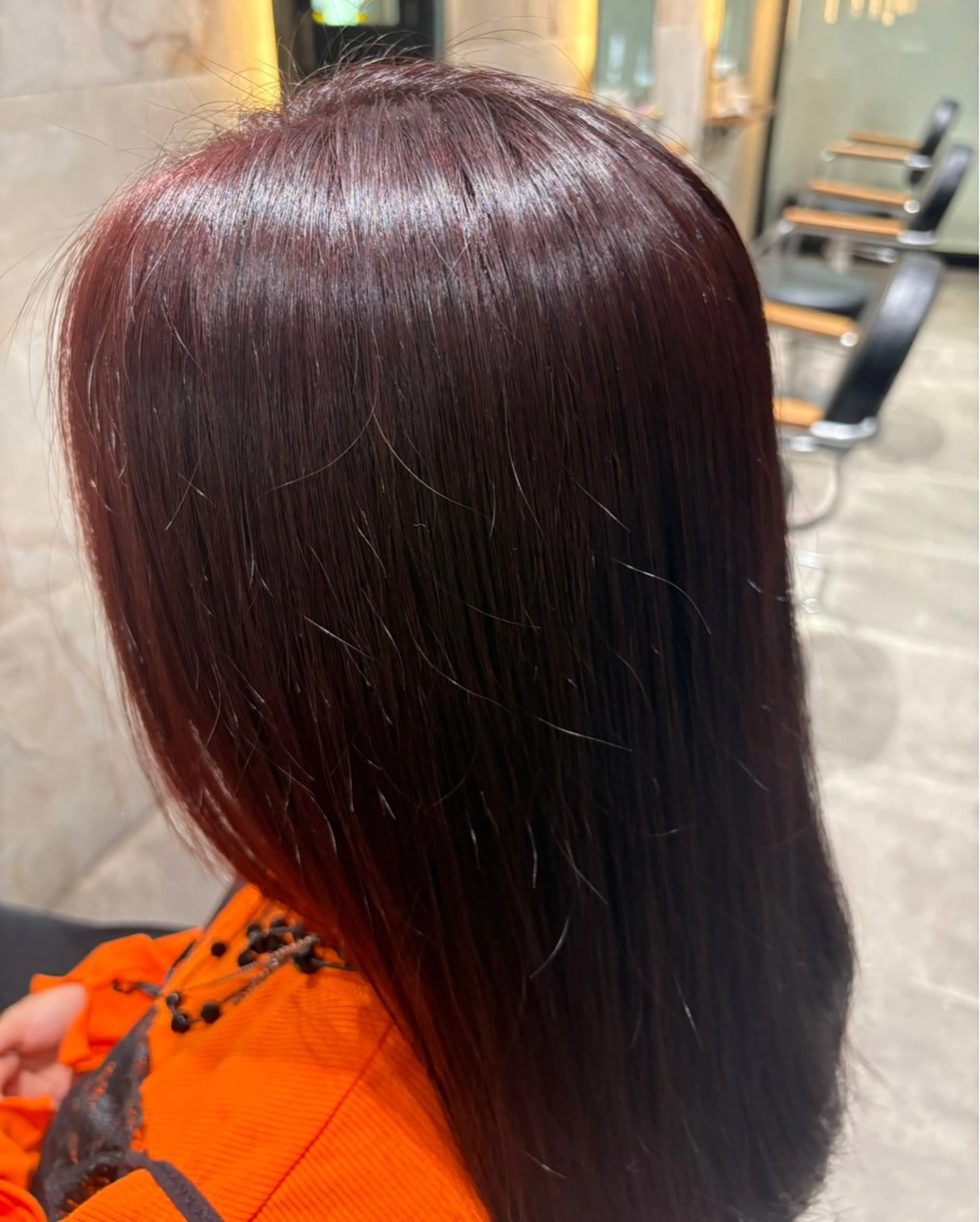 セミロング カラー ブリーチ ブリーチなしカラー クオルシアカラー ヘアカラー Lafith hair SHIN 大分店所属・Lafith ミネオアリサのヘアスタイル