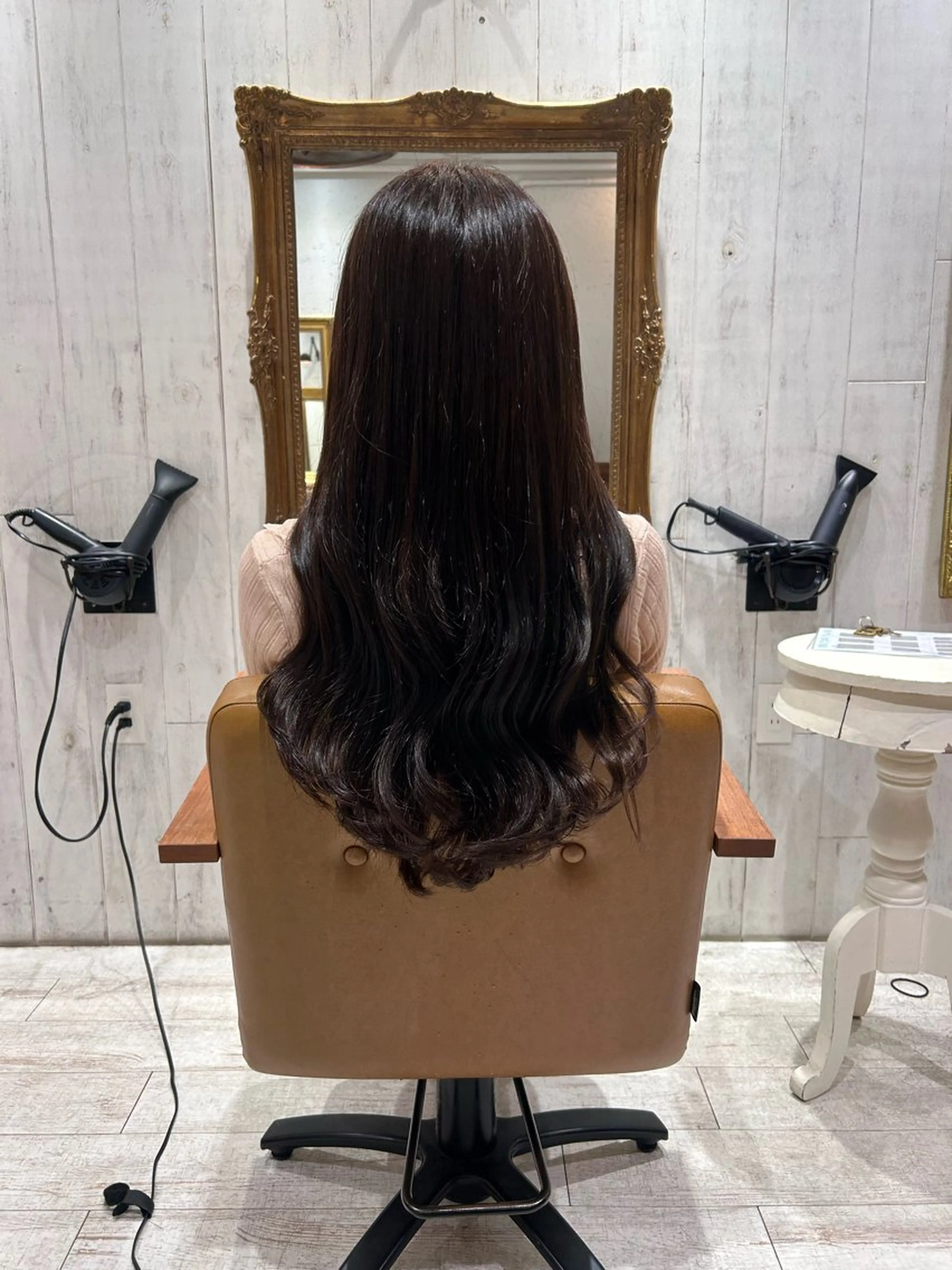 ロング カラー ヘアアレンジ アッシュ アッシュブラウン ブラウンカラー re view 日和のヘアスタイル