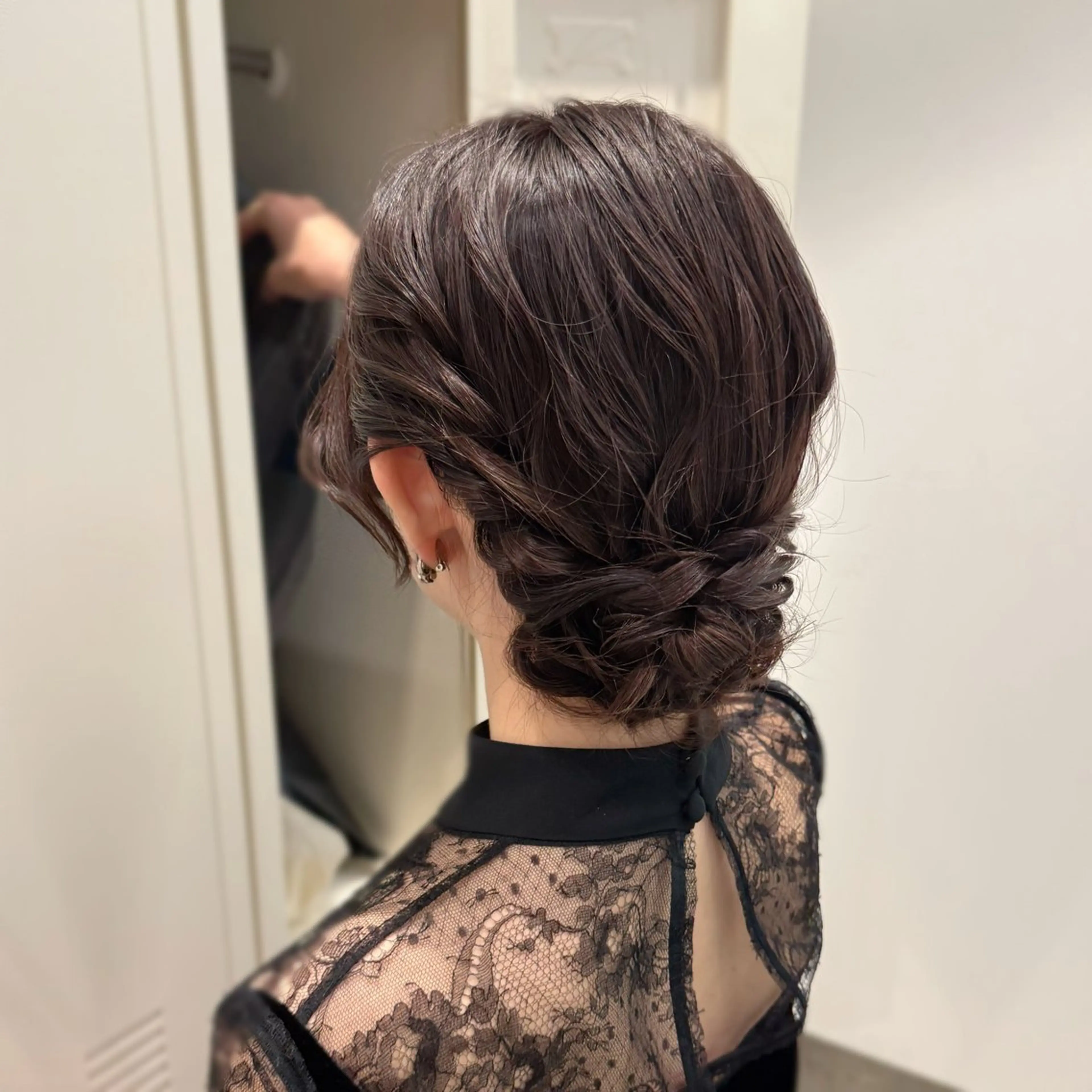 ロング カラー ヘアアレンジ 結婚式・ブライダル 縮毛矯正+モテカラー 🎀✨MIHOのヘアスタイル