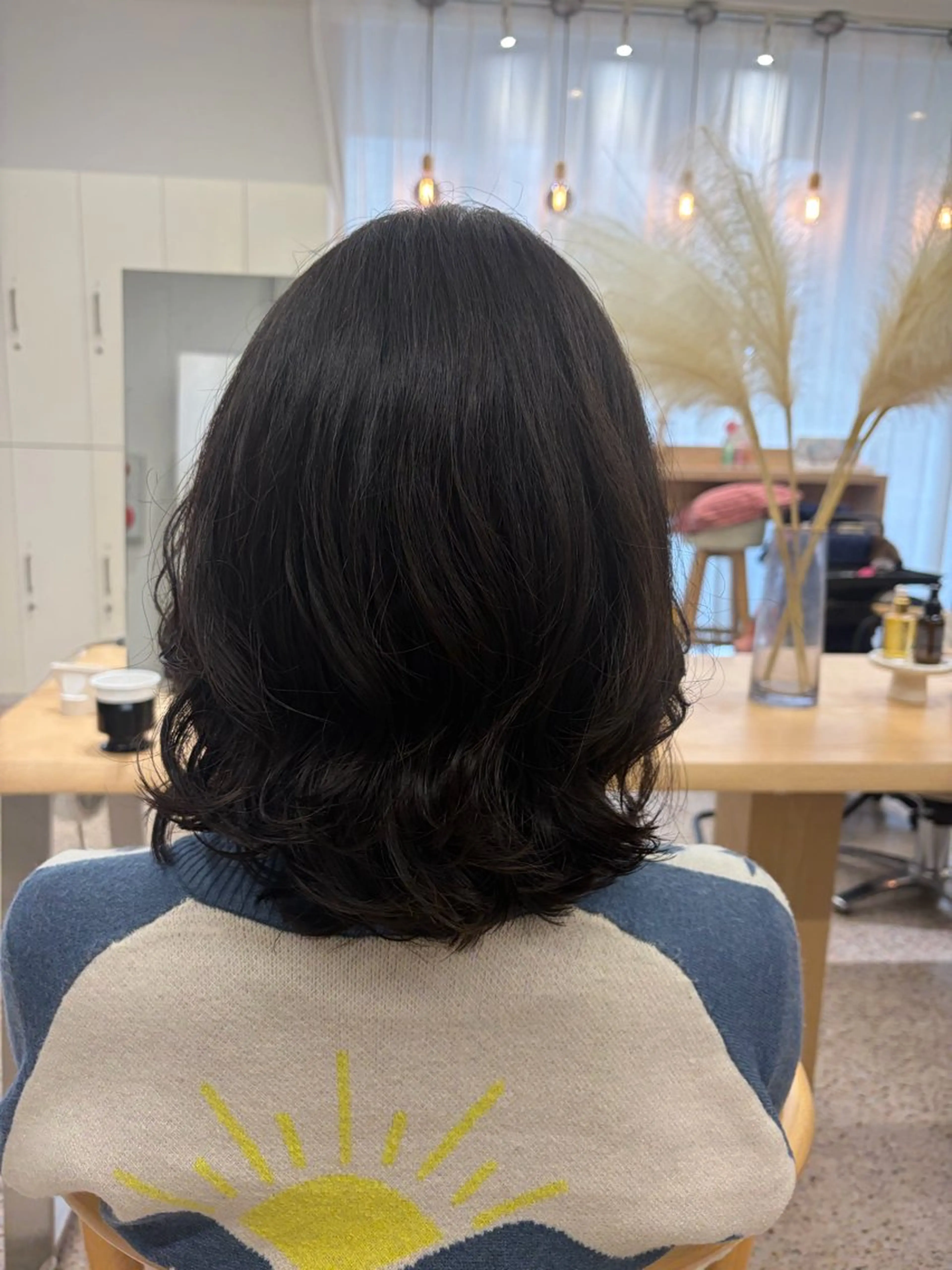 ミディアム カット パーマ ユニカバイミリー MISAKI🫧のヘアスタイル