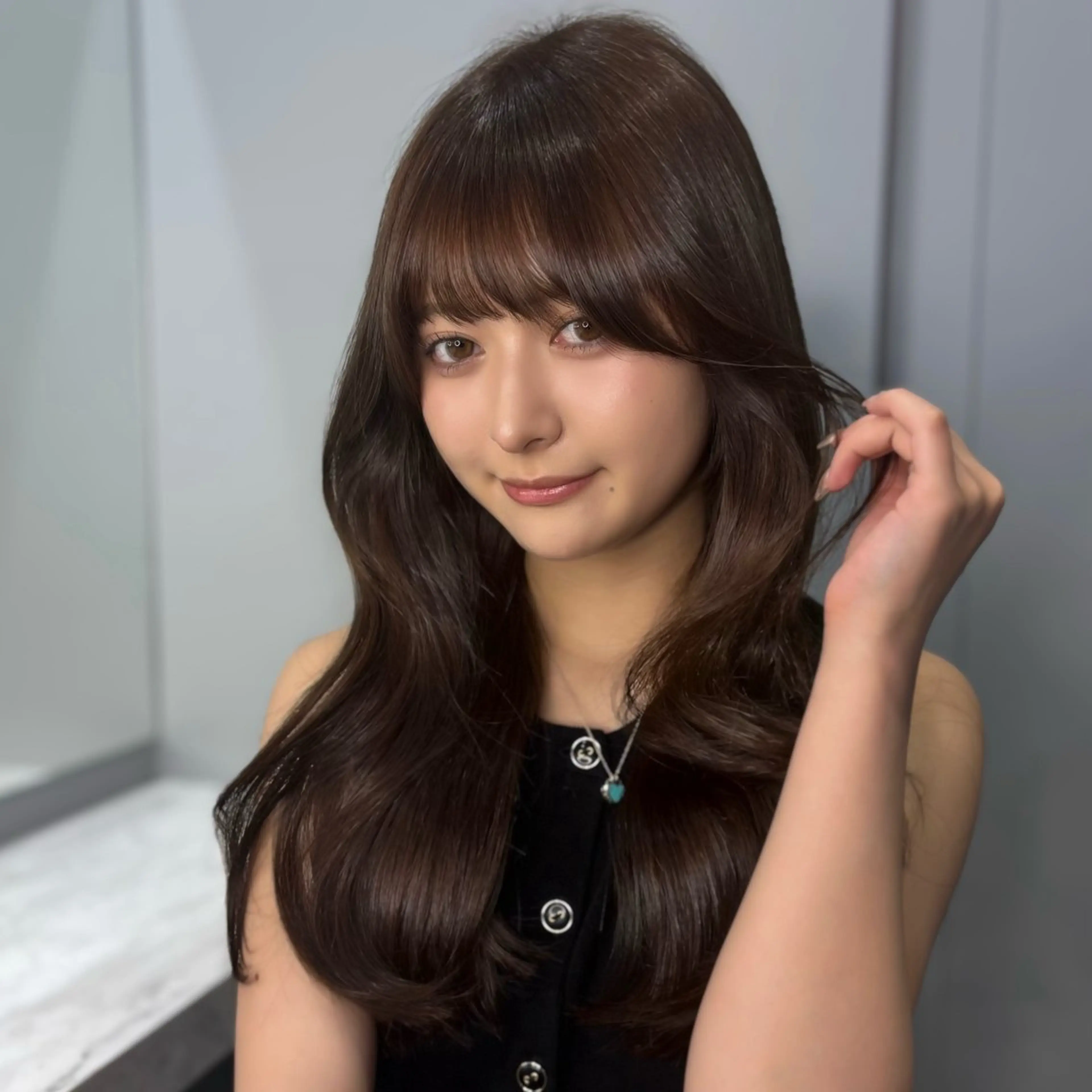 NEW✨🌟プレミアムケアカラー＋前髪・顔周りカットの写真