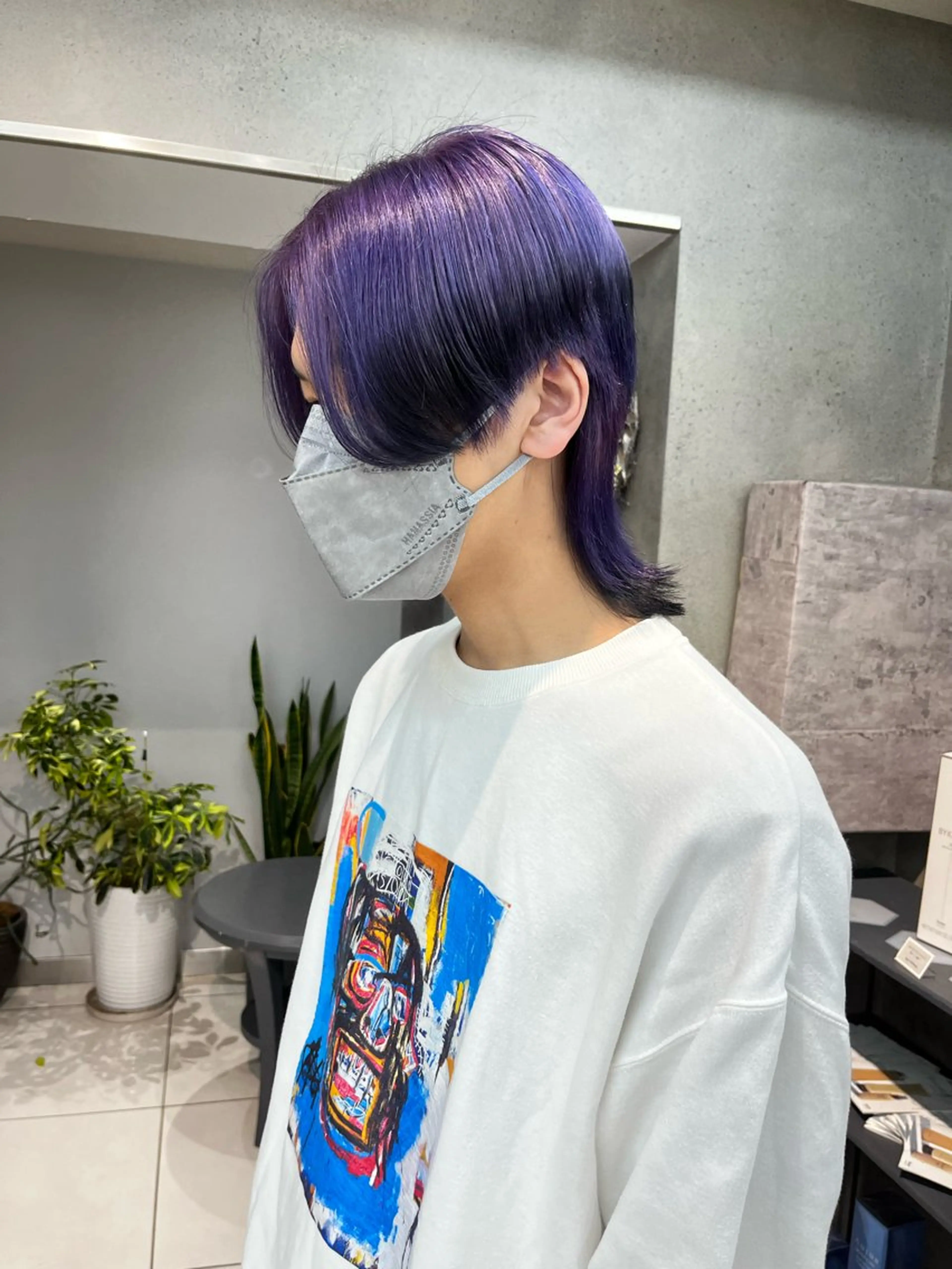 ショート カラー ウルフ🦋顔まわり ❤︎ ͛MEIのヘアスタイル