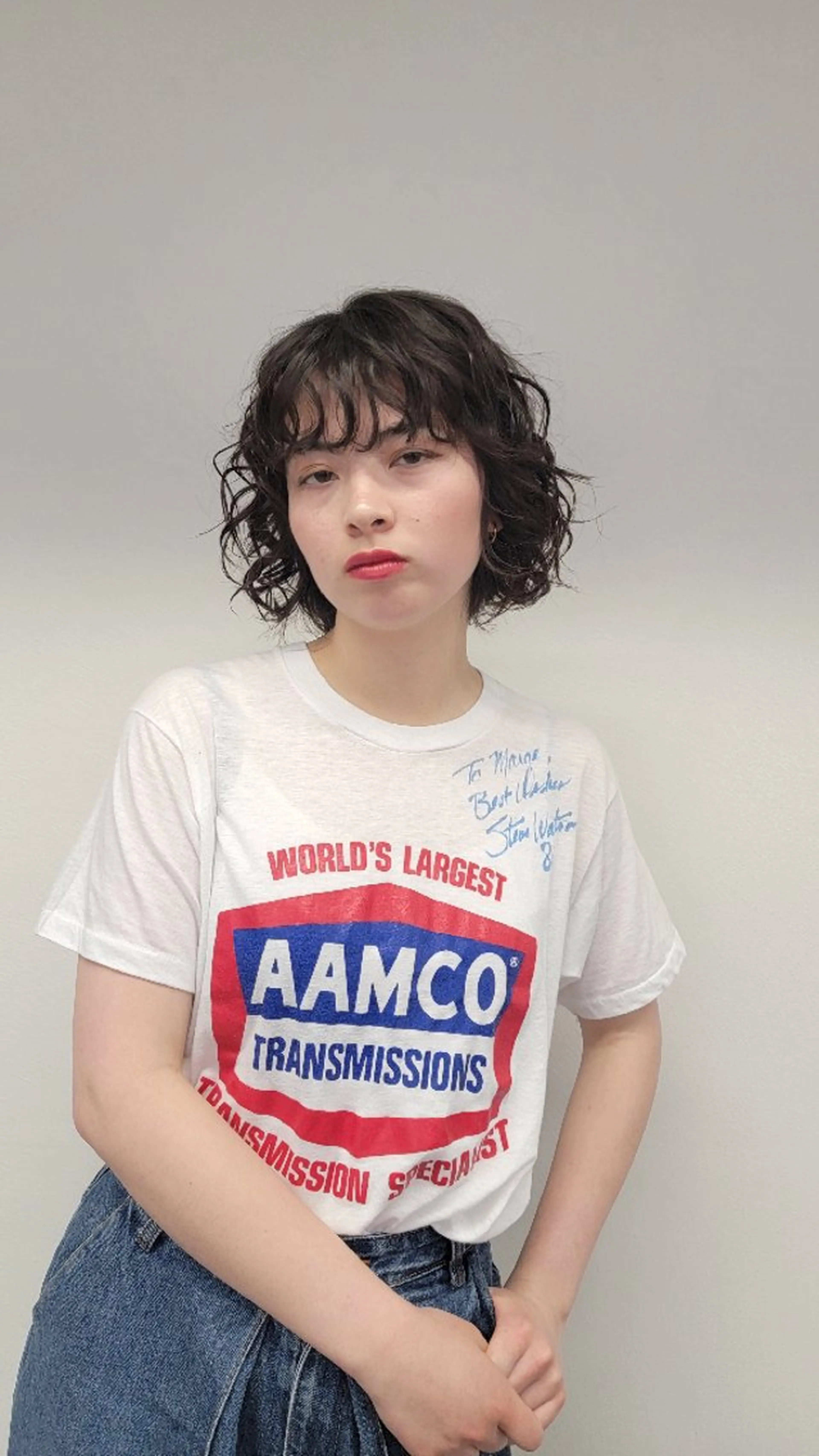 パーマ ミディアム 髪質改善 縮毛矯正 カット パーマ トリートメント OMA　 カタギシのヘアスタイル