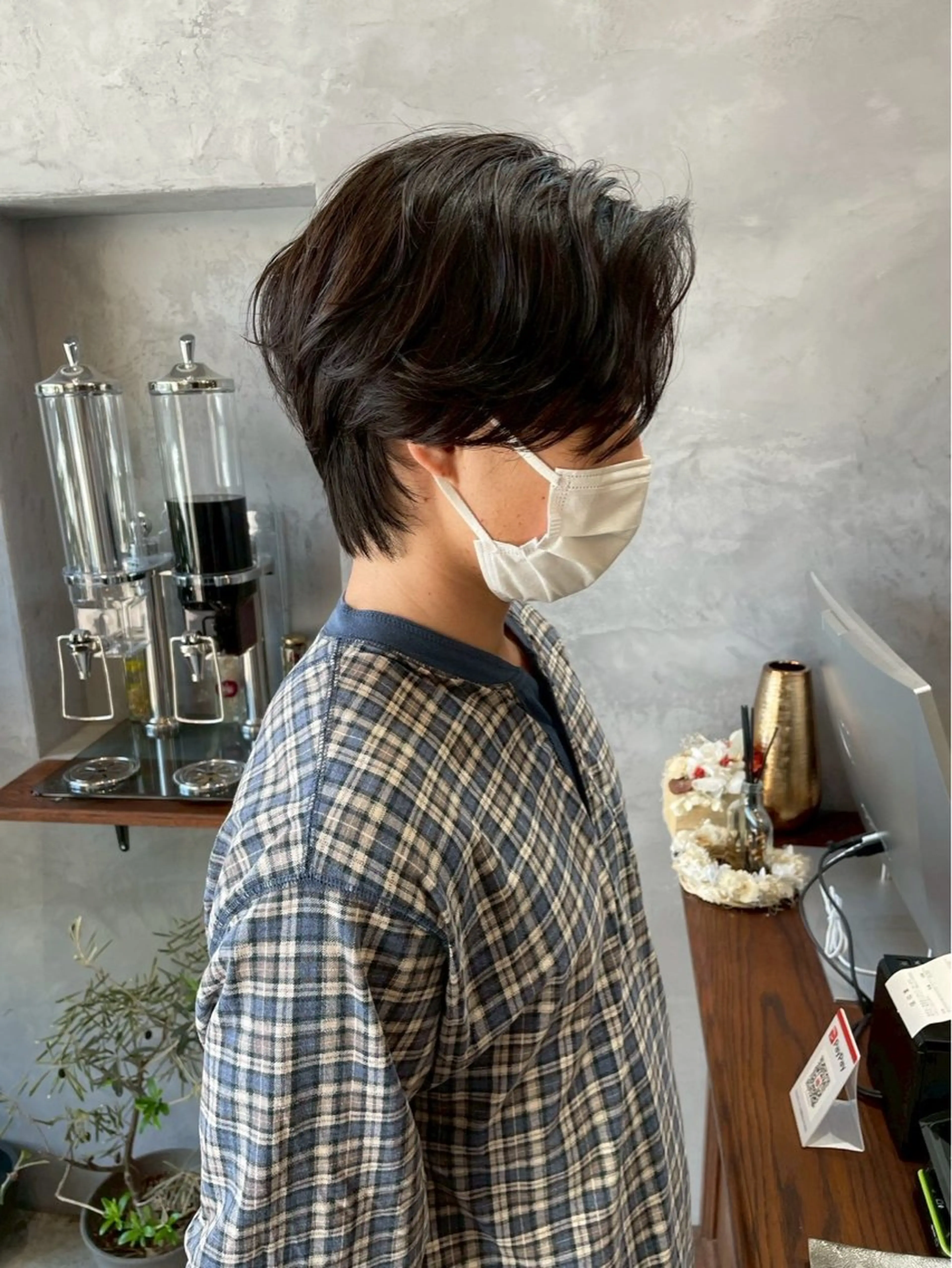 ミディアム メンズ カット 小野 竜聖のヘアスタイル