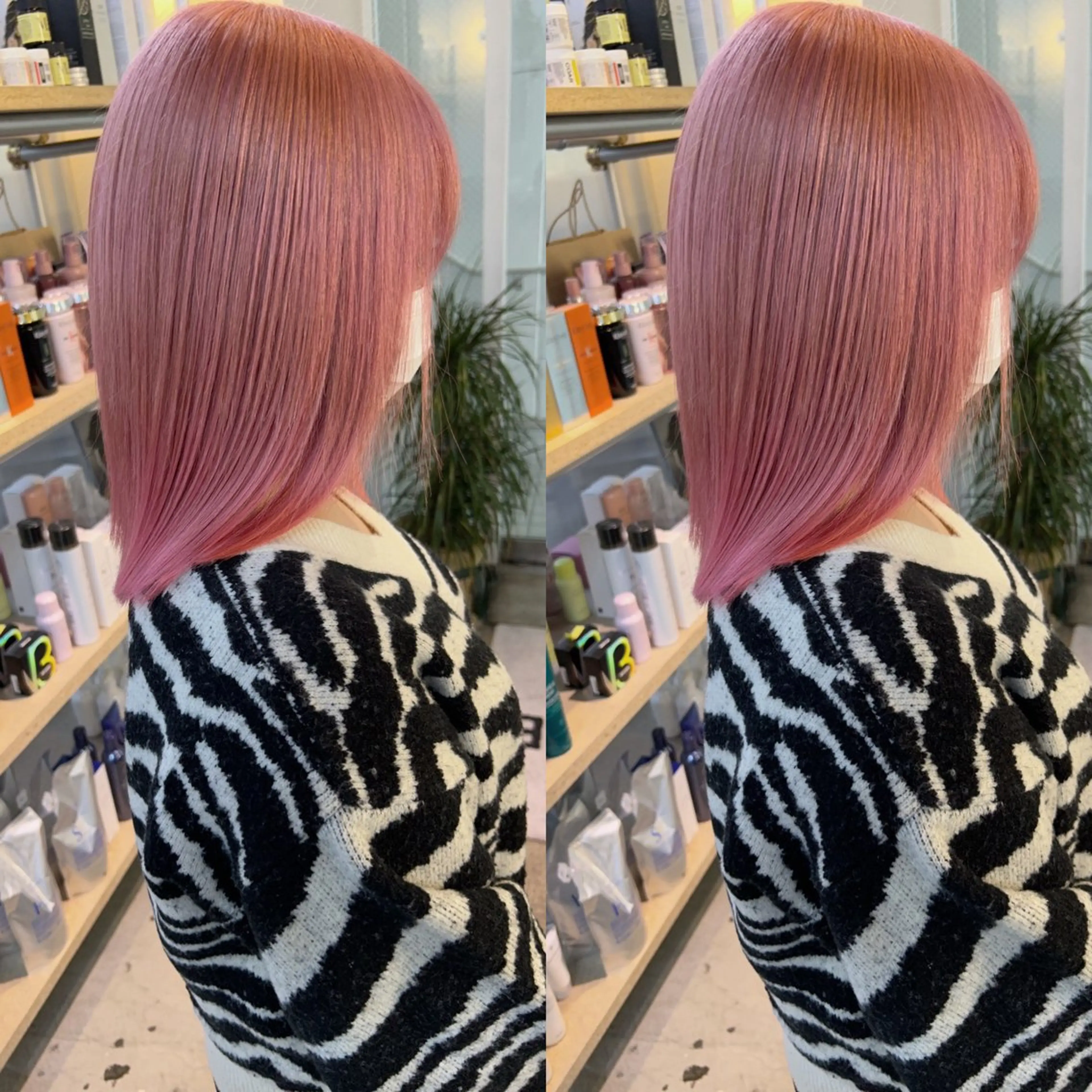 ミディアム カラー ヘアカラー yoriダブルカラー 代表すがわらのヘアスタイル