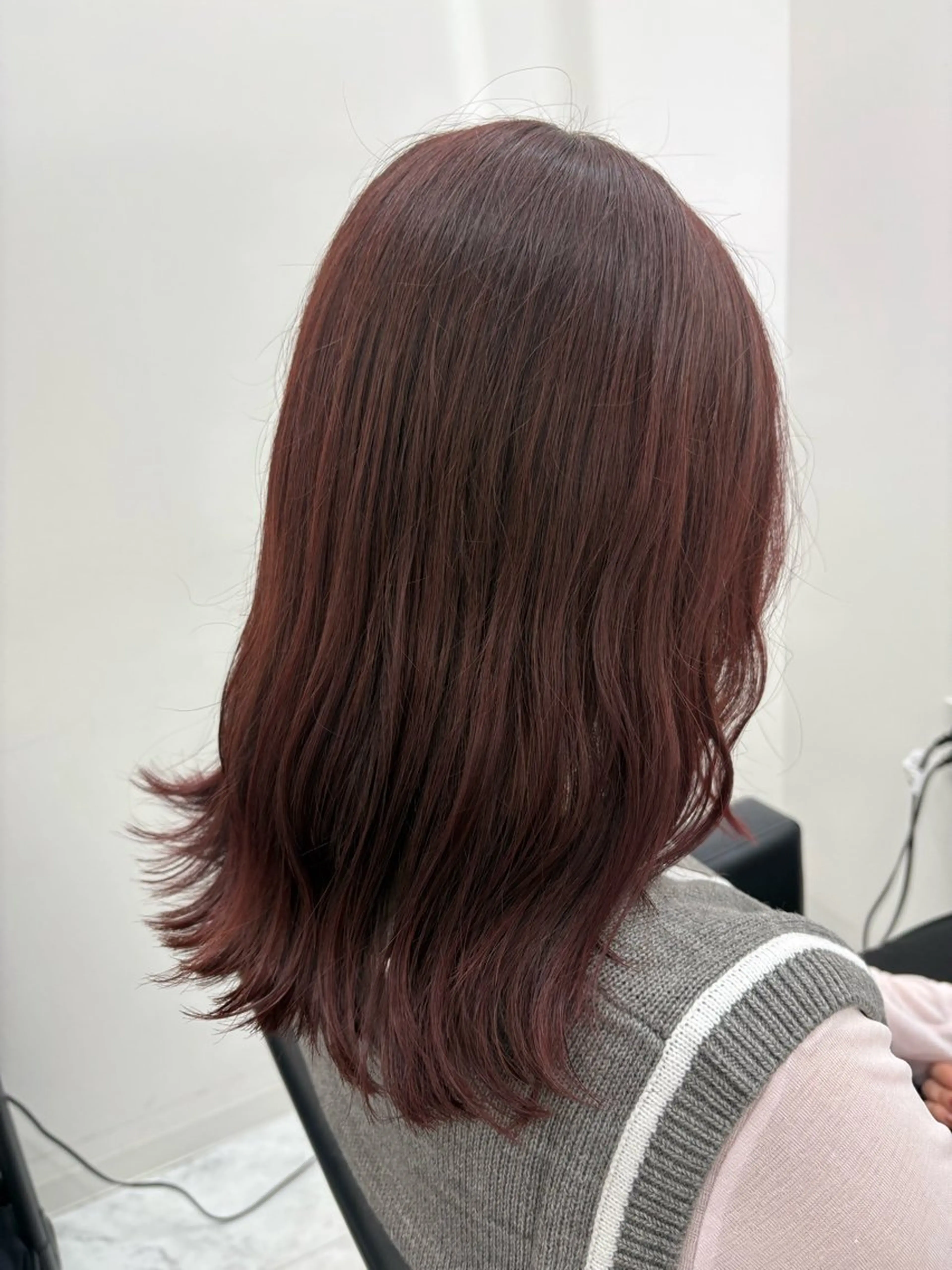 ミディアム カラー ブラウンカラー カット ヘアカラー トリートメント 髪質改善サロン🫧 セキチサトのヘアスタイル