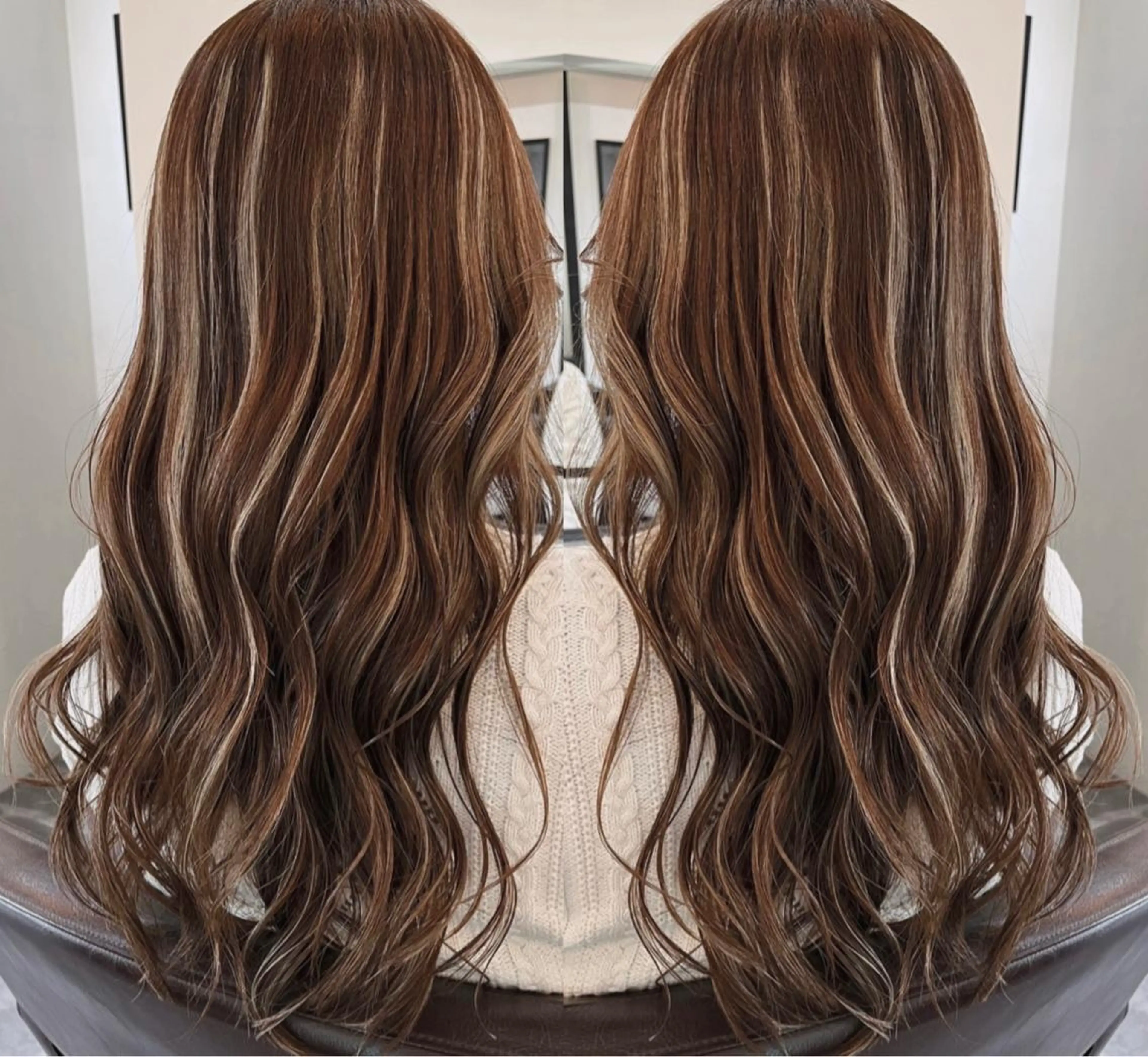 ロング カラー ヘアアレンジ ヘアカラー ハイトーンカラー 🦋yuri🦋のヘアスタイル