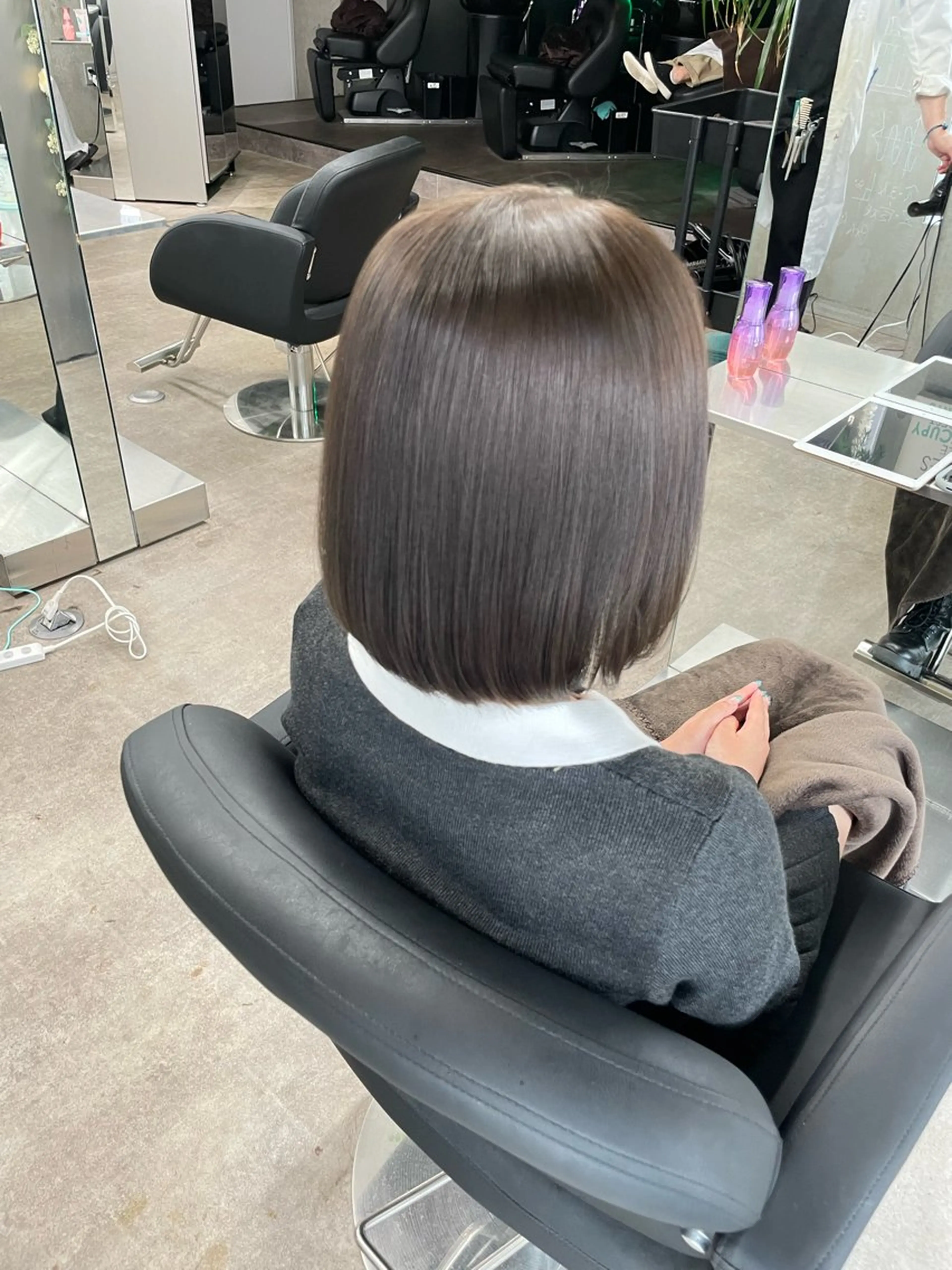 カラー パーマ トリートメント 速水 ゆきののヘアスタイル