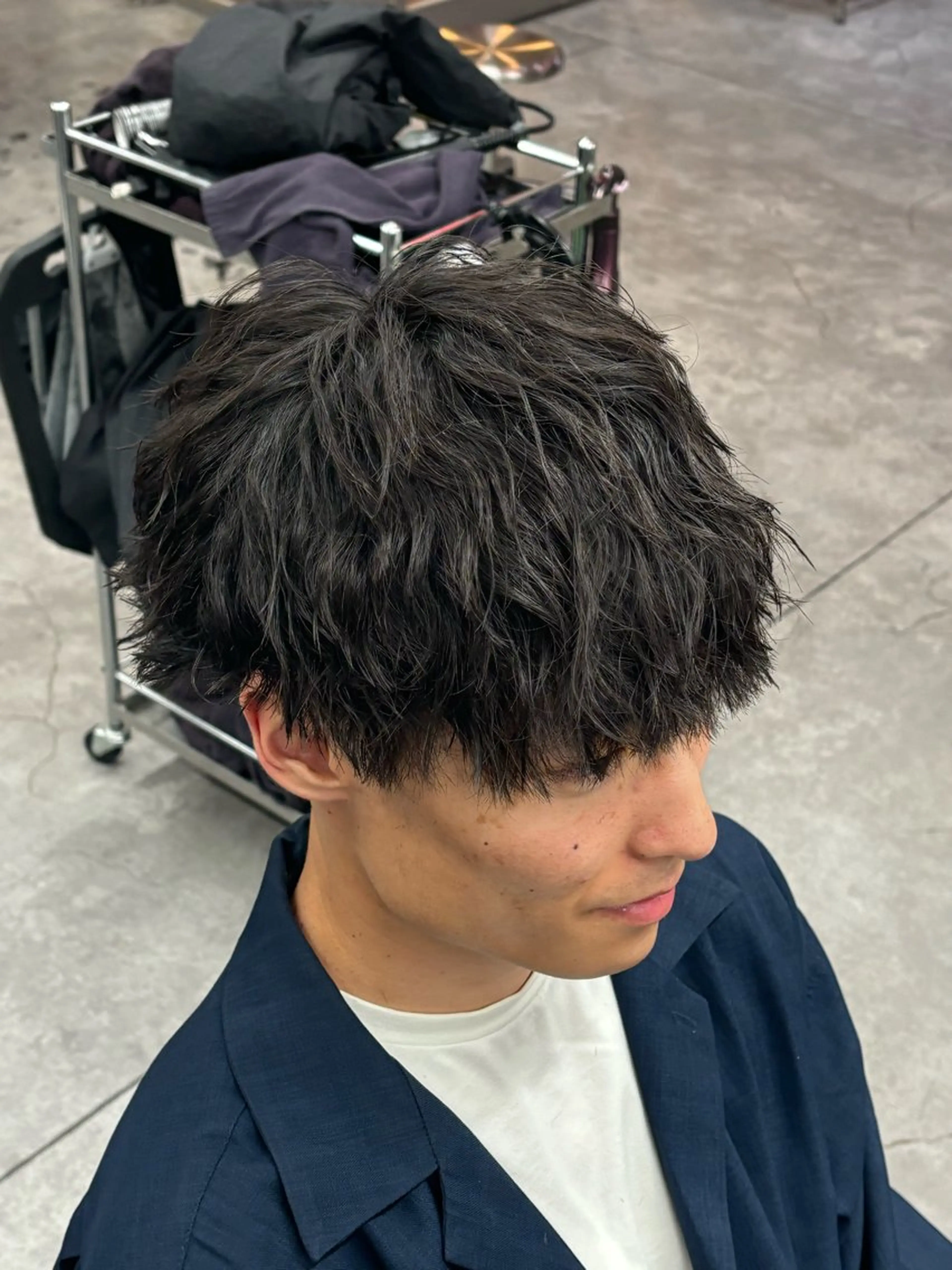 ショート パーマ メンズ カット パーマ ヘアセット お悩み解消✨/ メンズパーマ✨/直樹のヘアスタイル