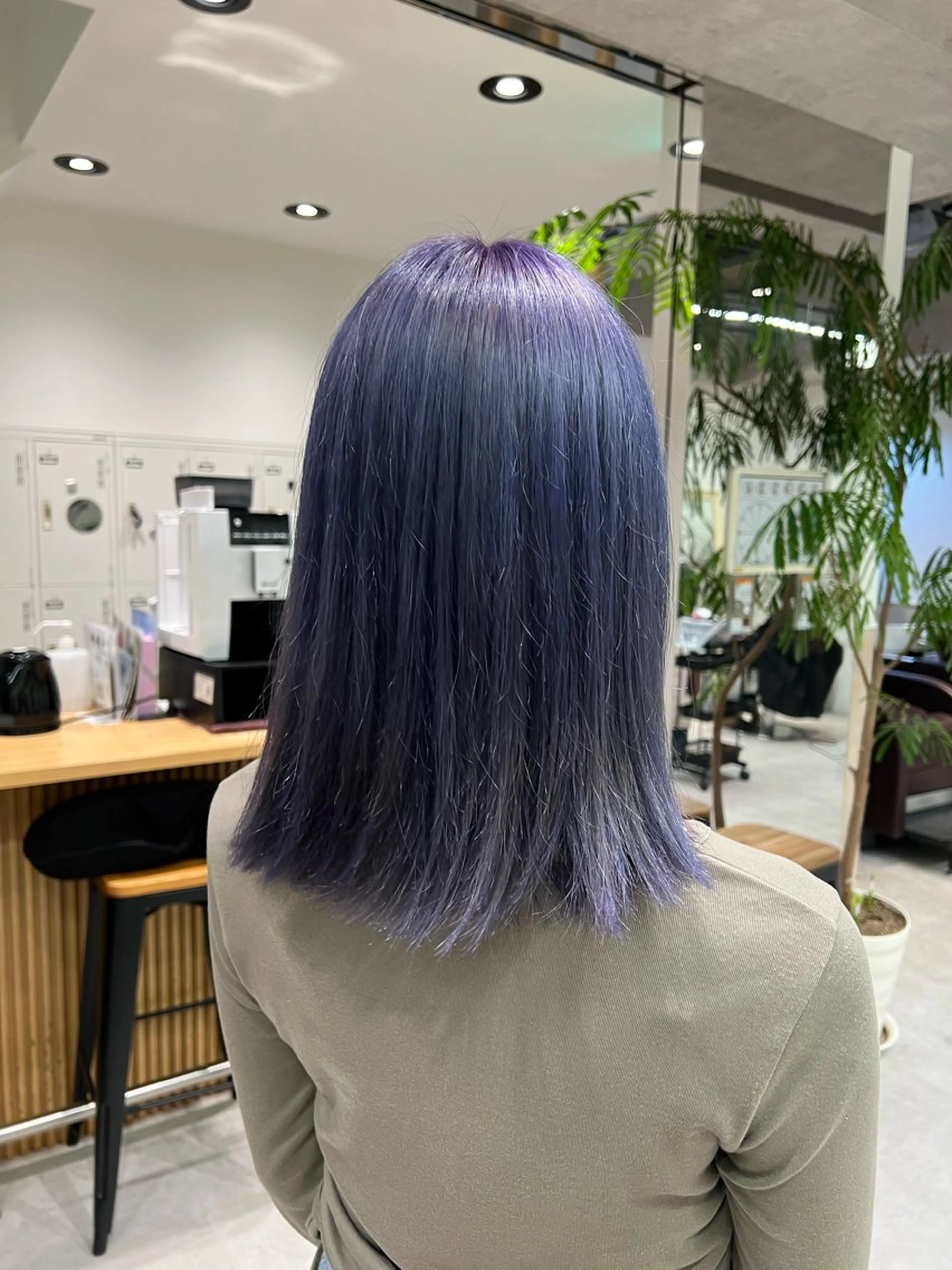 セミロング カラー 縮毛矯正/ブリーチ 無しWカラーのヘアスタイル