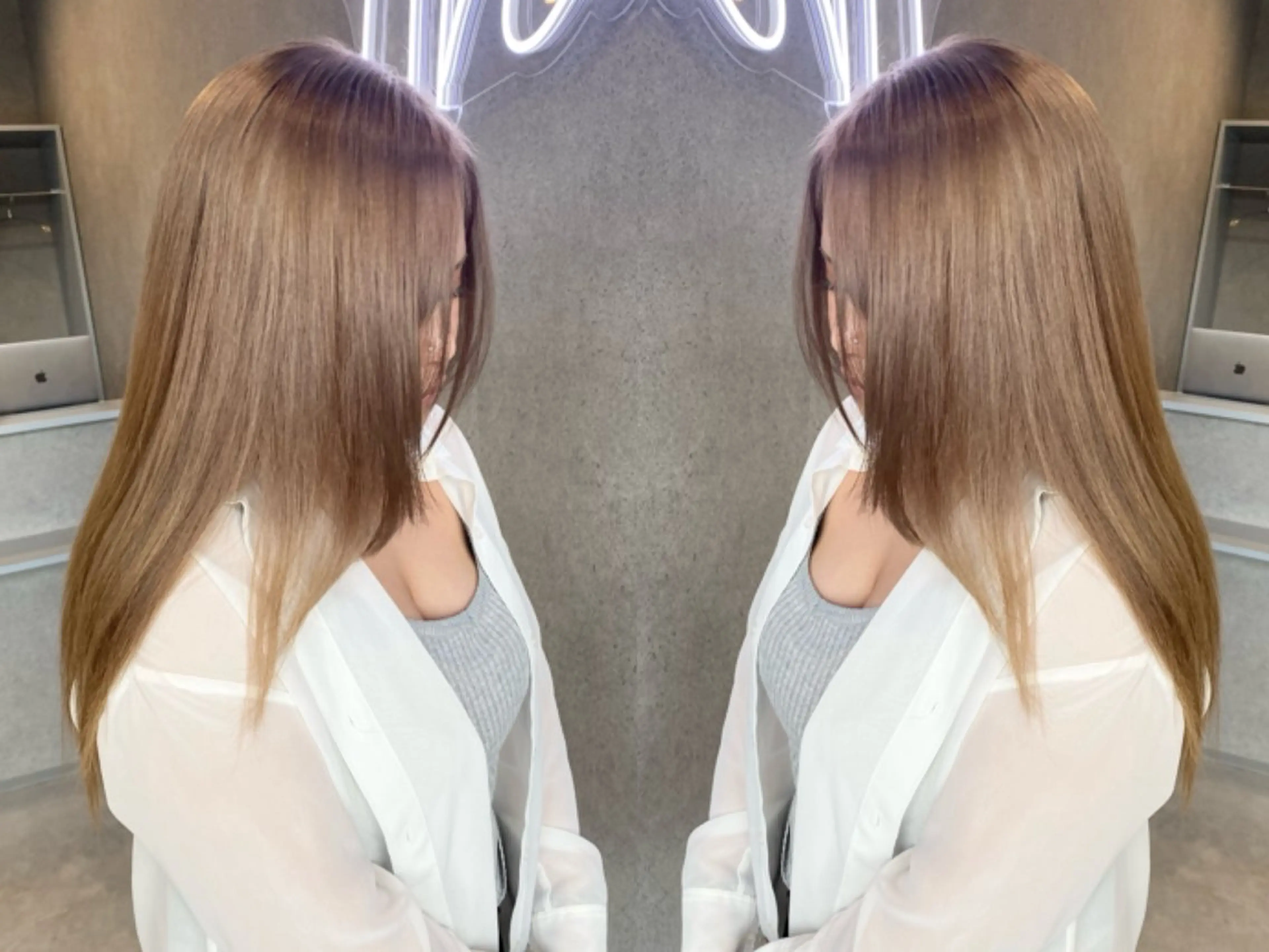 ロング ヘアカラー ARCANA アルカナのヘアスタイル