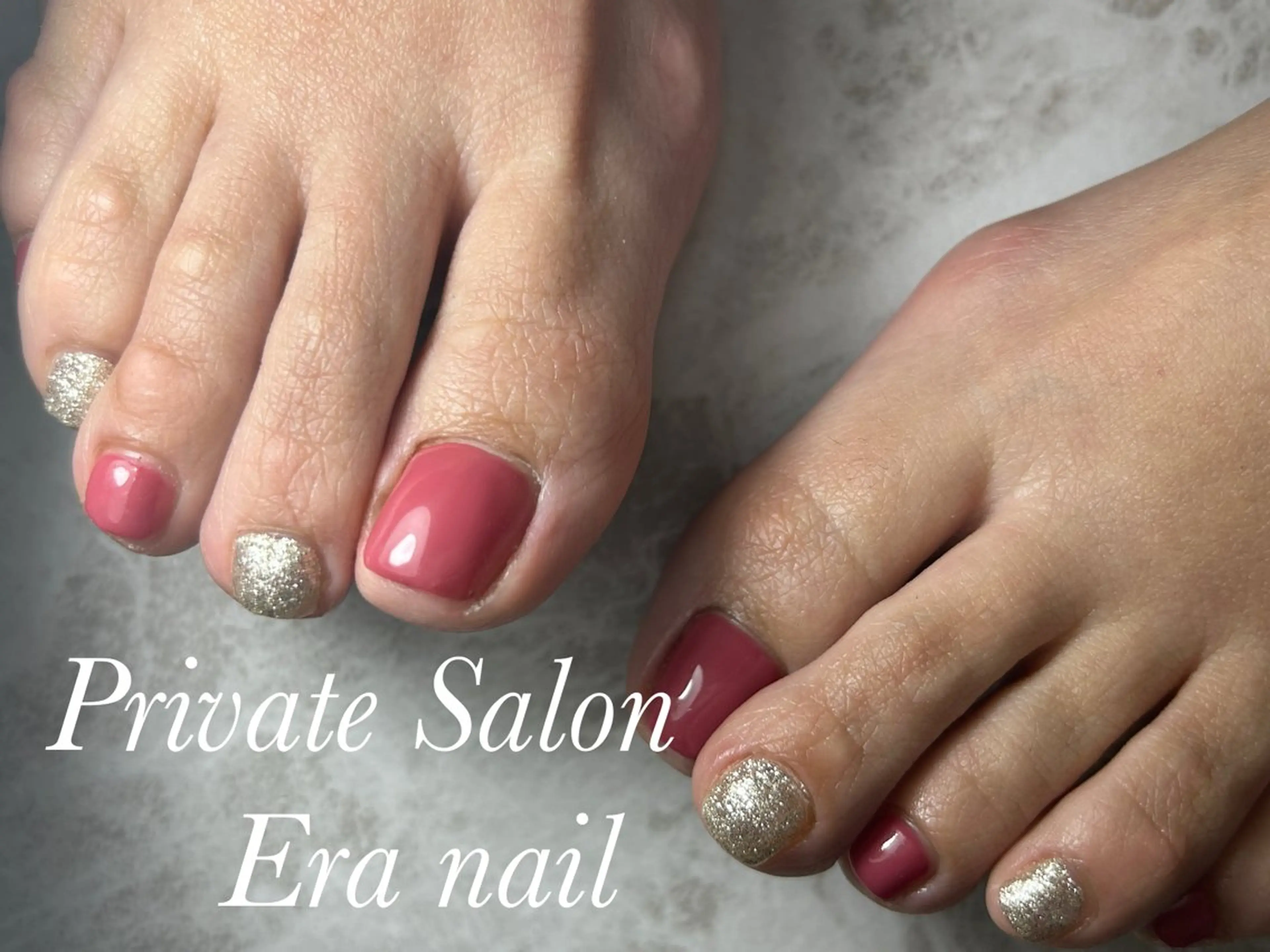 ネイル フットネイル ワンカラーネイル フットネイル Era nailのネイルデザイン