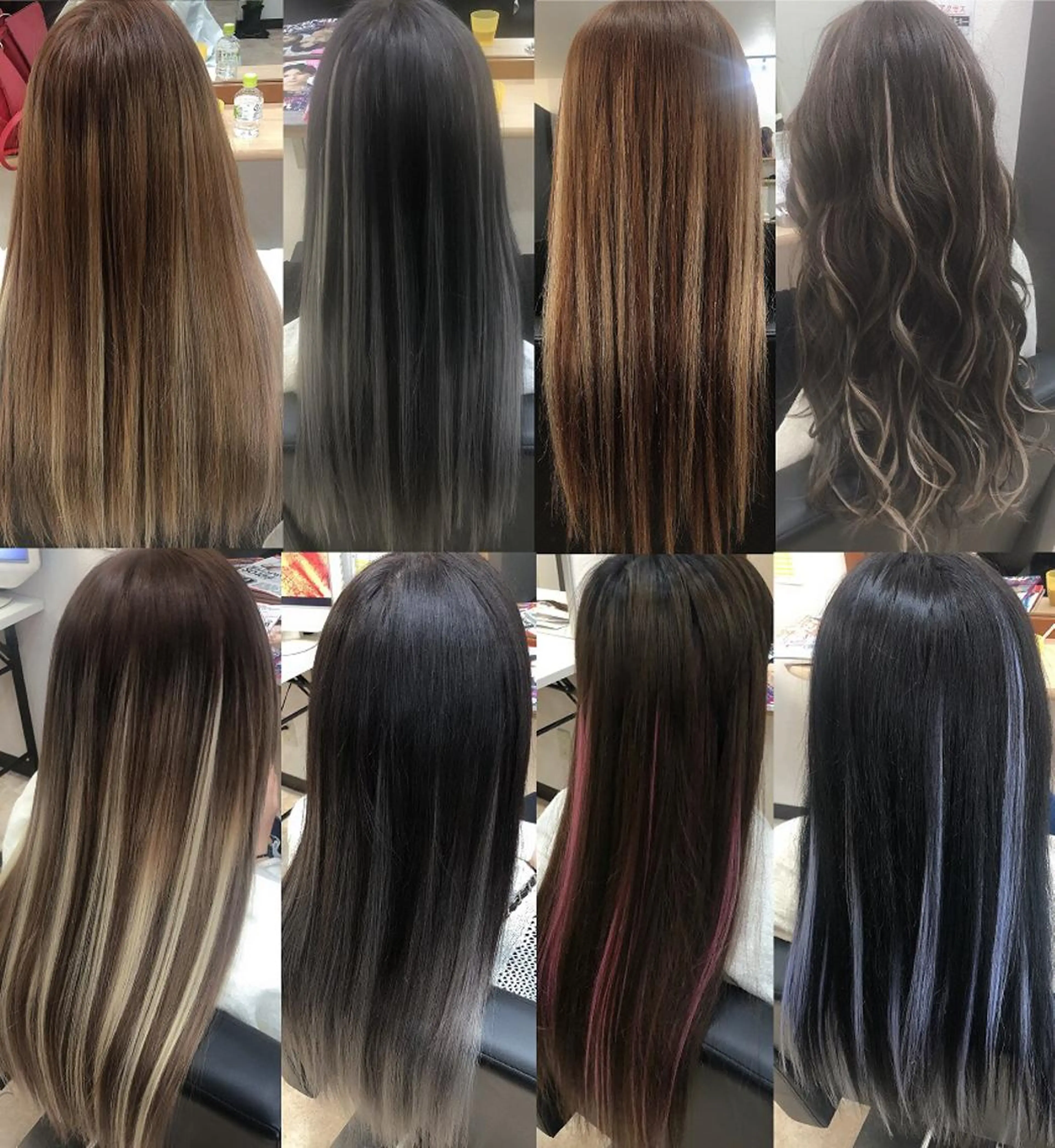 ロング カラー ヘアアレンジ グラデーションカラー ハイライトカラー エクステ ハイライト 石田 美晃のヘアスタイル