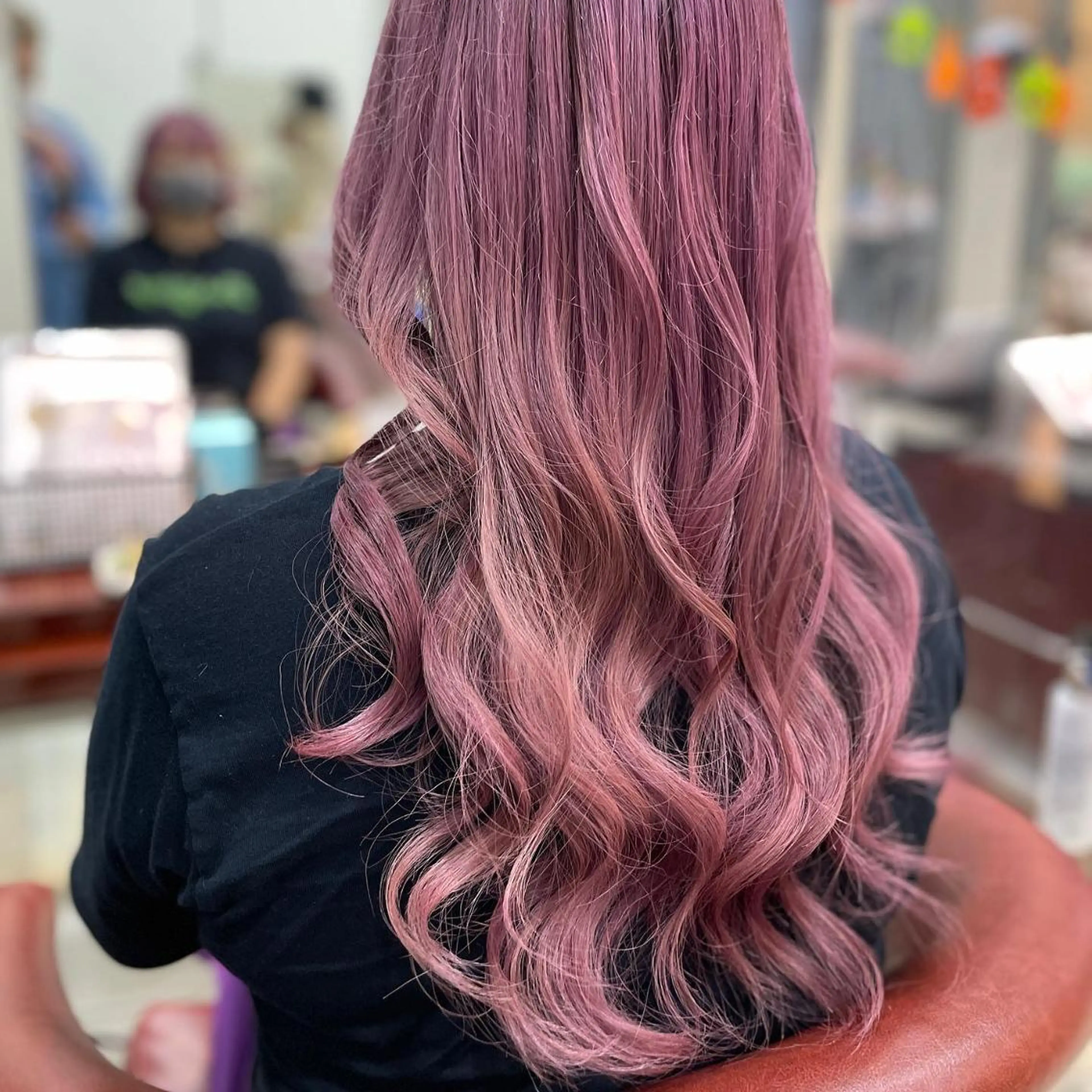 ミディアム カラー パーマ ヘアアレンジ メンズ キッズ マツエク・マツパ 子どものヘアアレンジ メンズバレイヤージュ バレイヤージュ グラデーションカラー レイヤーカット sara 荒井店のヘアスタイル