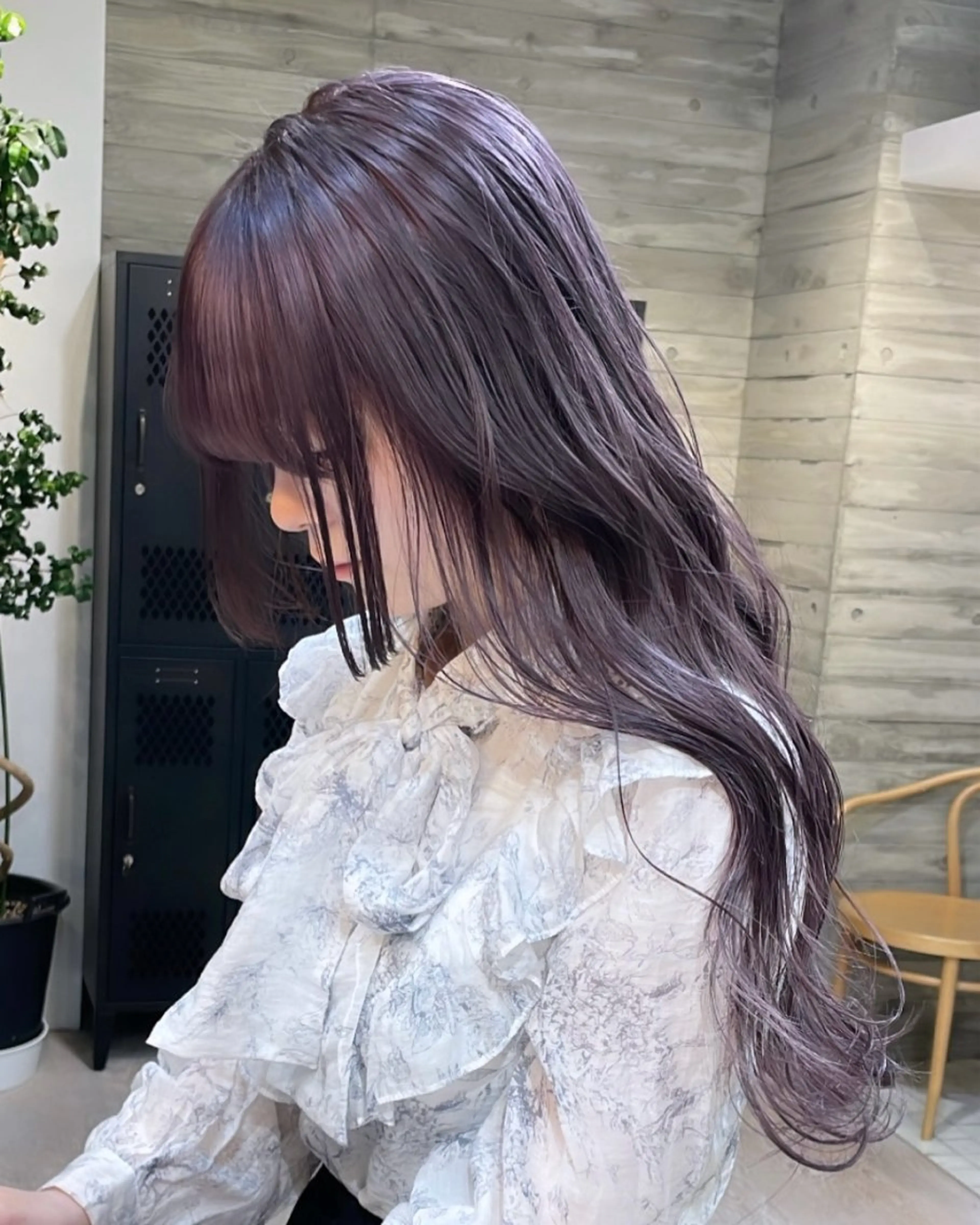 ロング カラー ササキカズマ〻透明感 〻色落ち〻赤み消しのヘアスタイル