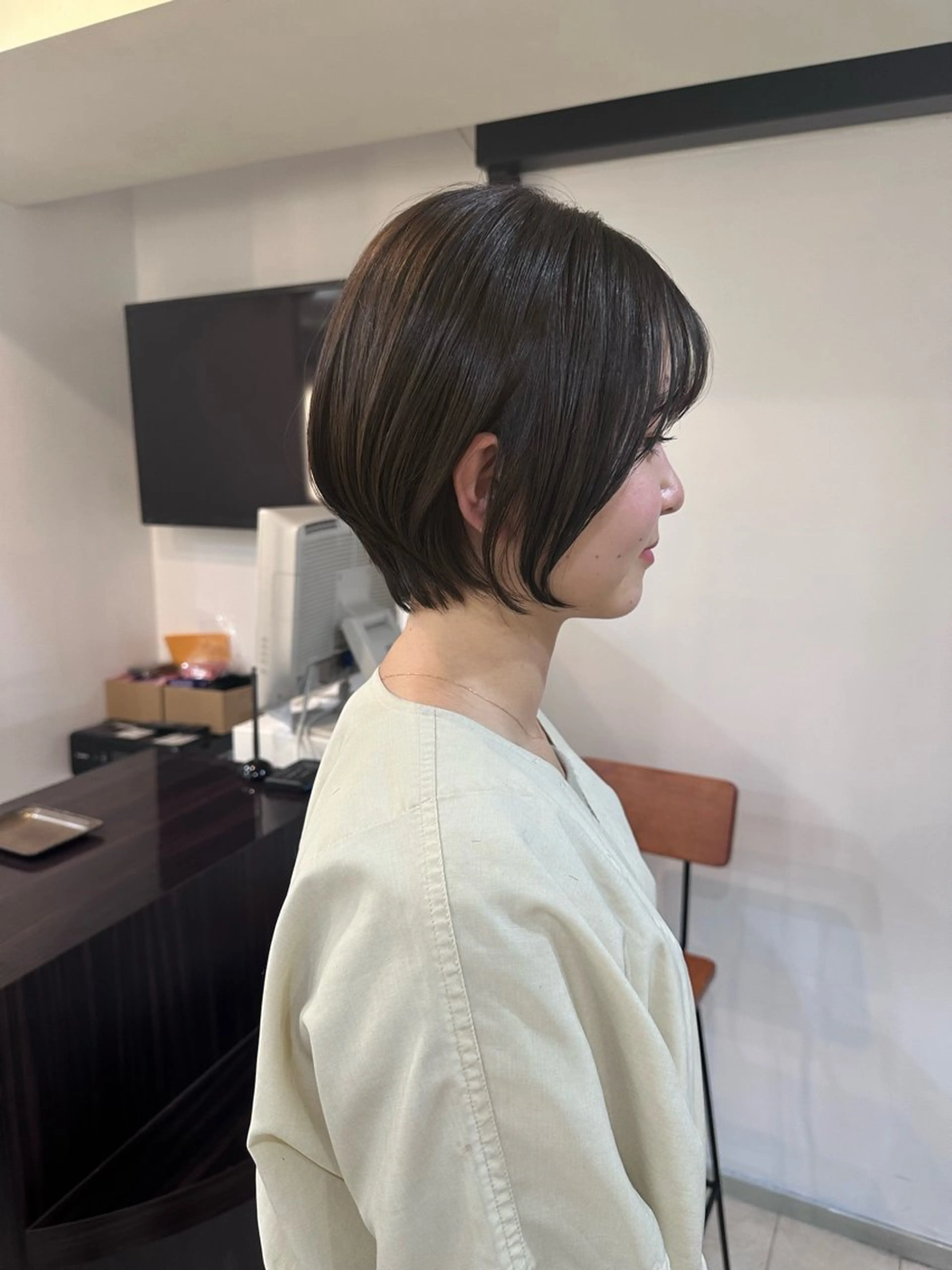 ショート 丸みショート ショートヘア mio/【日本橋】 撮影モデルのヘアスタイル