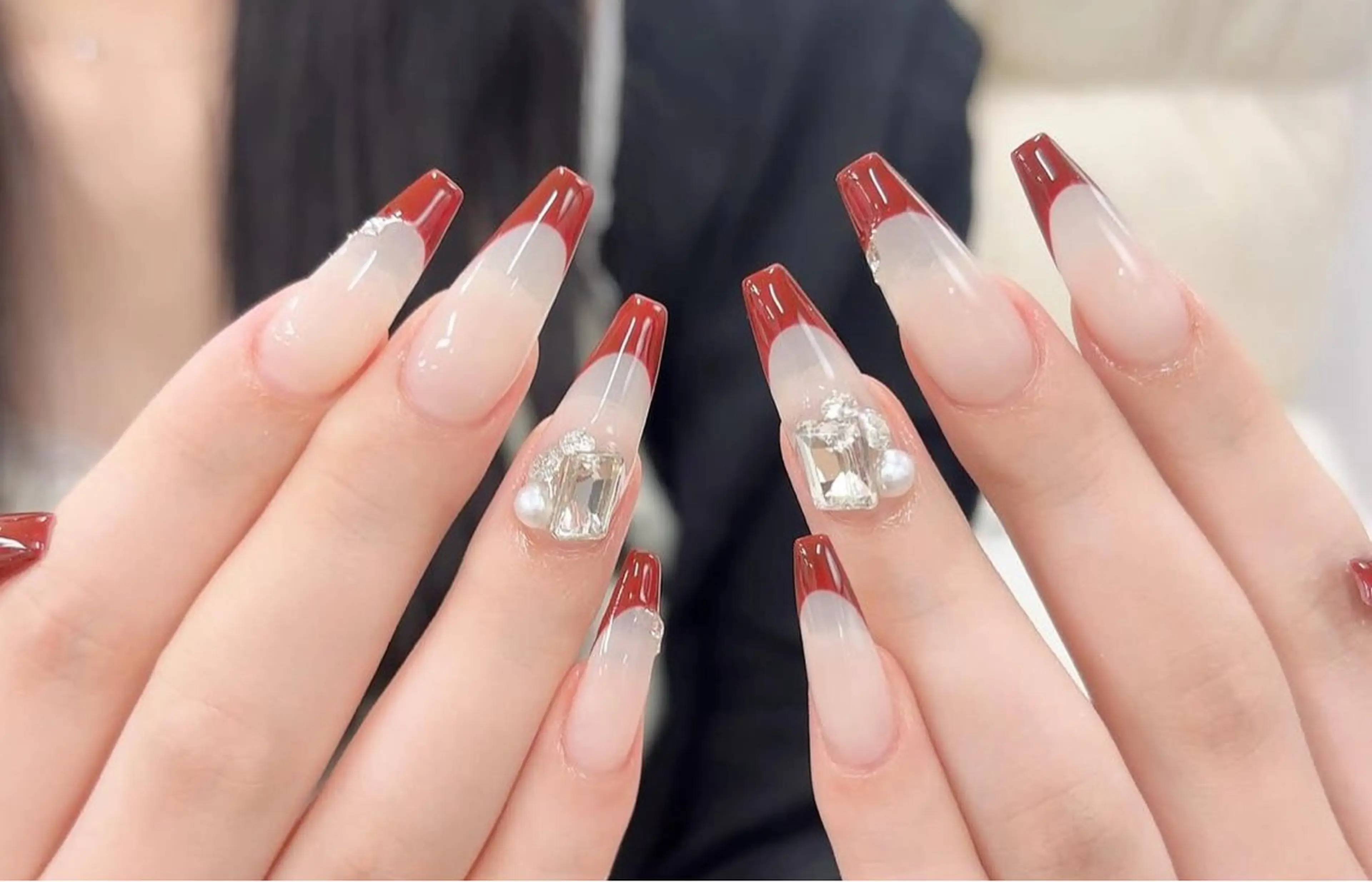 ネイル アートネイル 韓国ネイル 持ち込み ワンホンネイル ハンドネイル Lenie Nail Salonのネイルデザイン