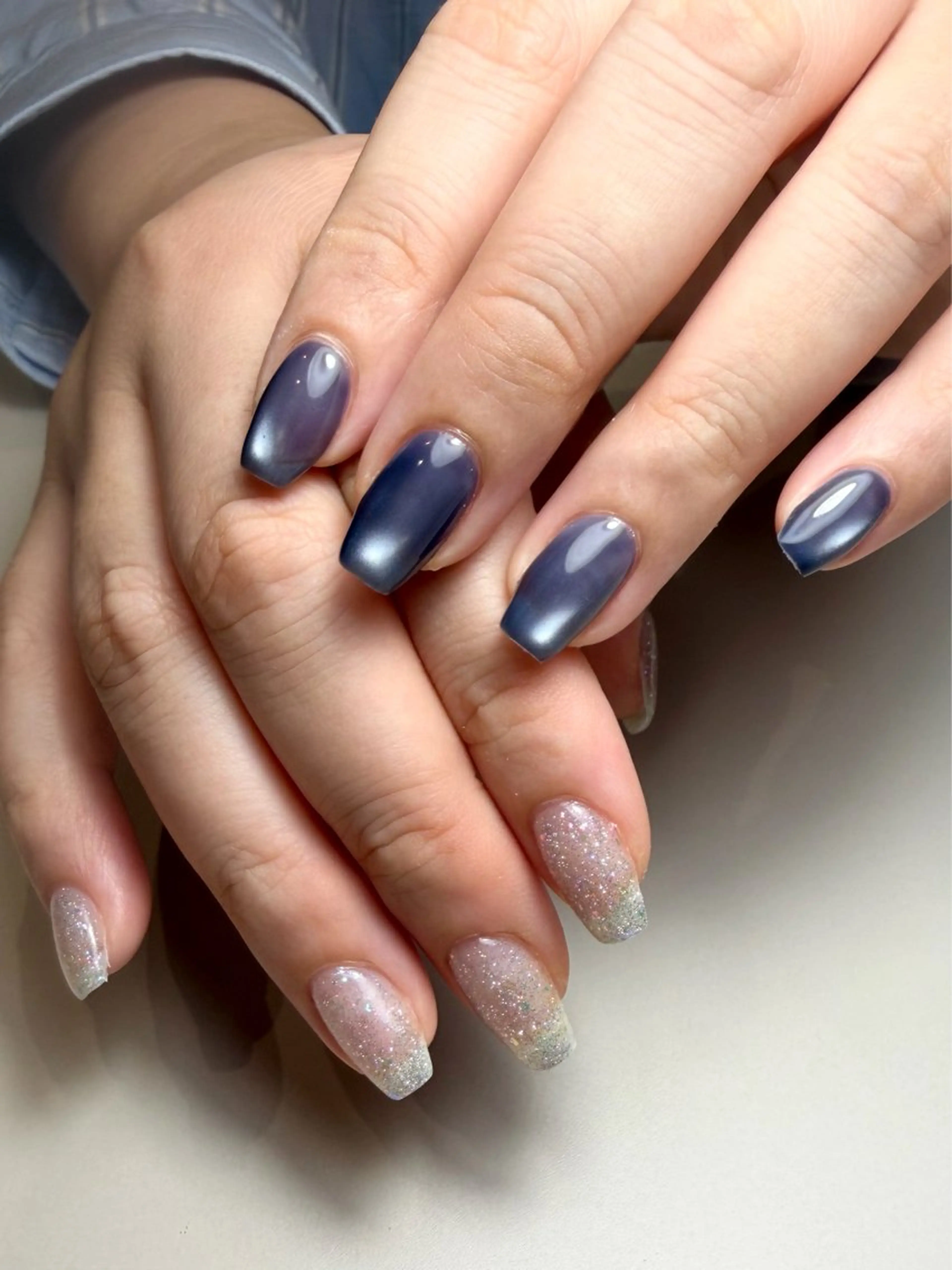 ネイル フラッシュネイル マグネットネイル ハンドネイル nailsalon amoのネイルデザイン