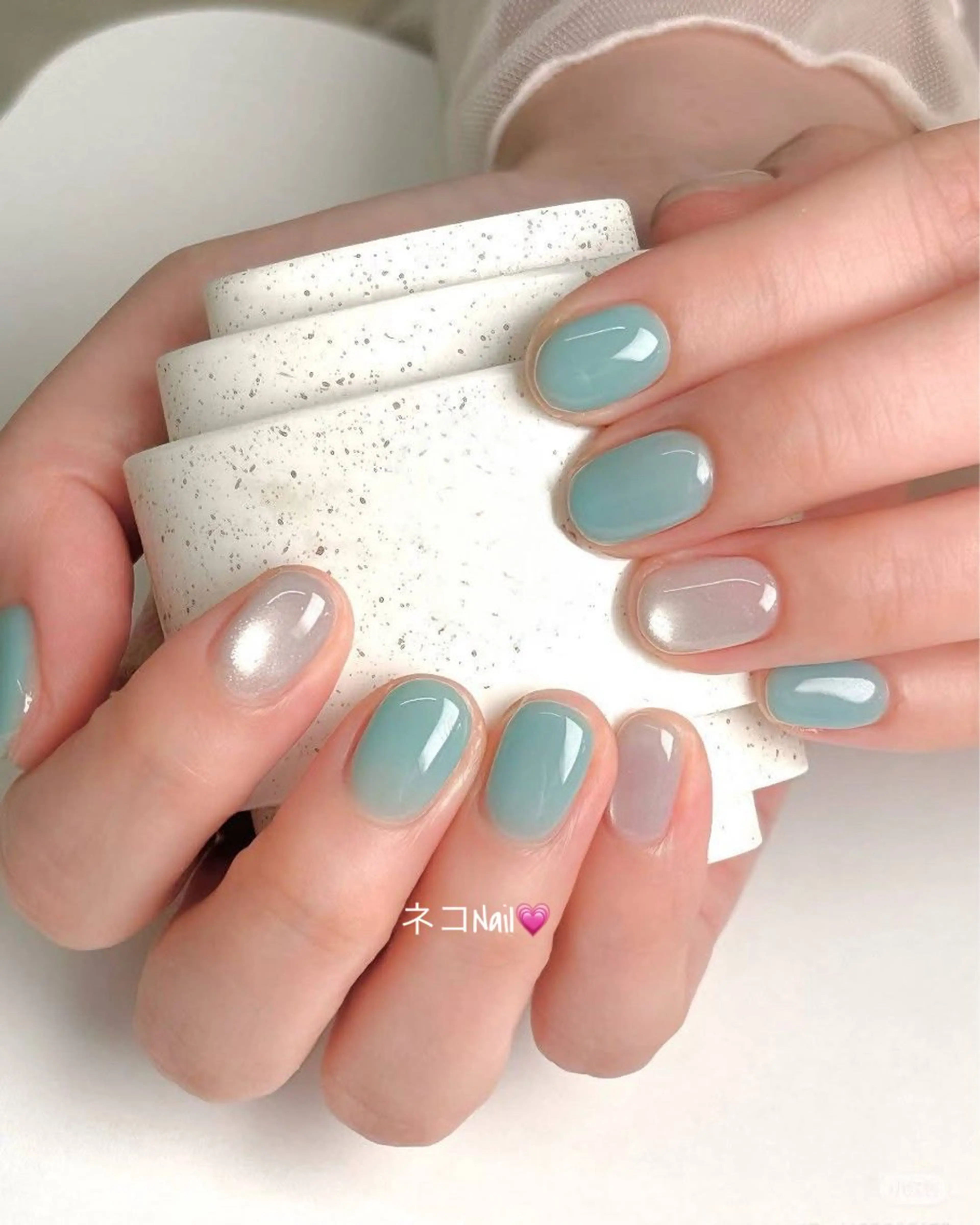 ネイル ジェルネイル ワンカラーネイル ネコ Nailのネイルデザイン