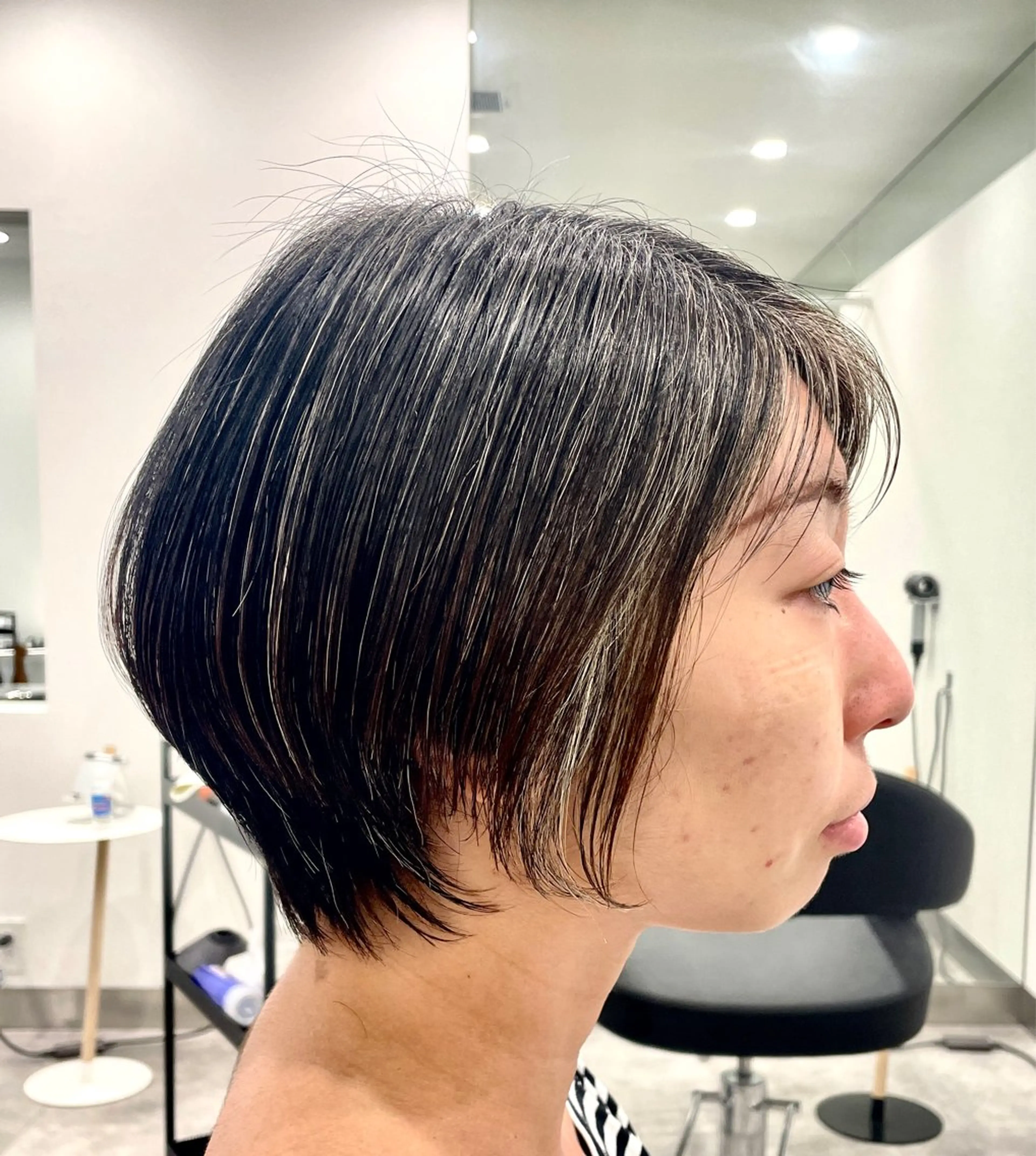 ショート ボブ 韓国風ヘア レイヤーカット 💝似合わせカット& カラーＵｒｕｎａ💝のヘアスタイル