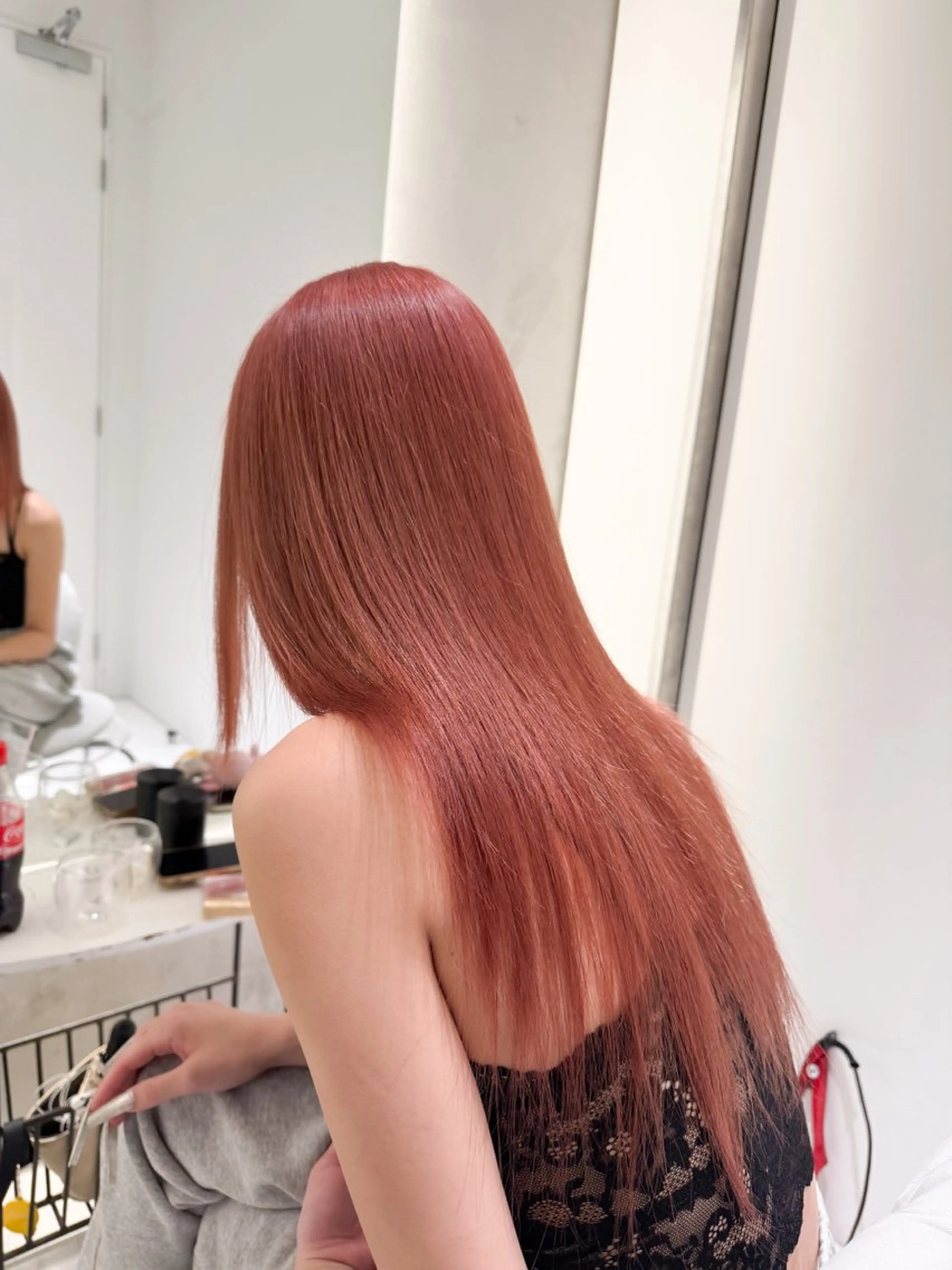 ロング カラー ダブルカラー ピンクカラー トリートメント /カラー/NAOKIのヘアスタイル