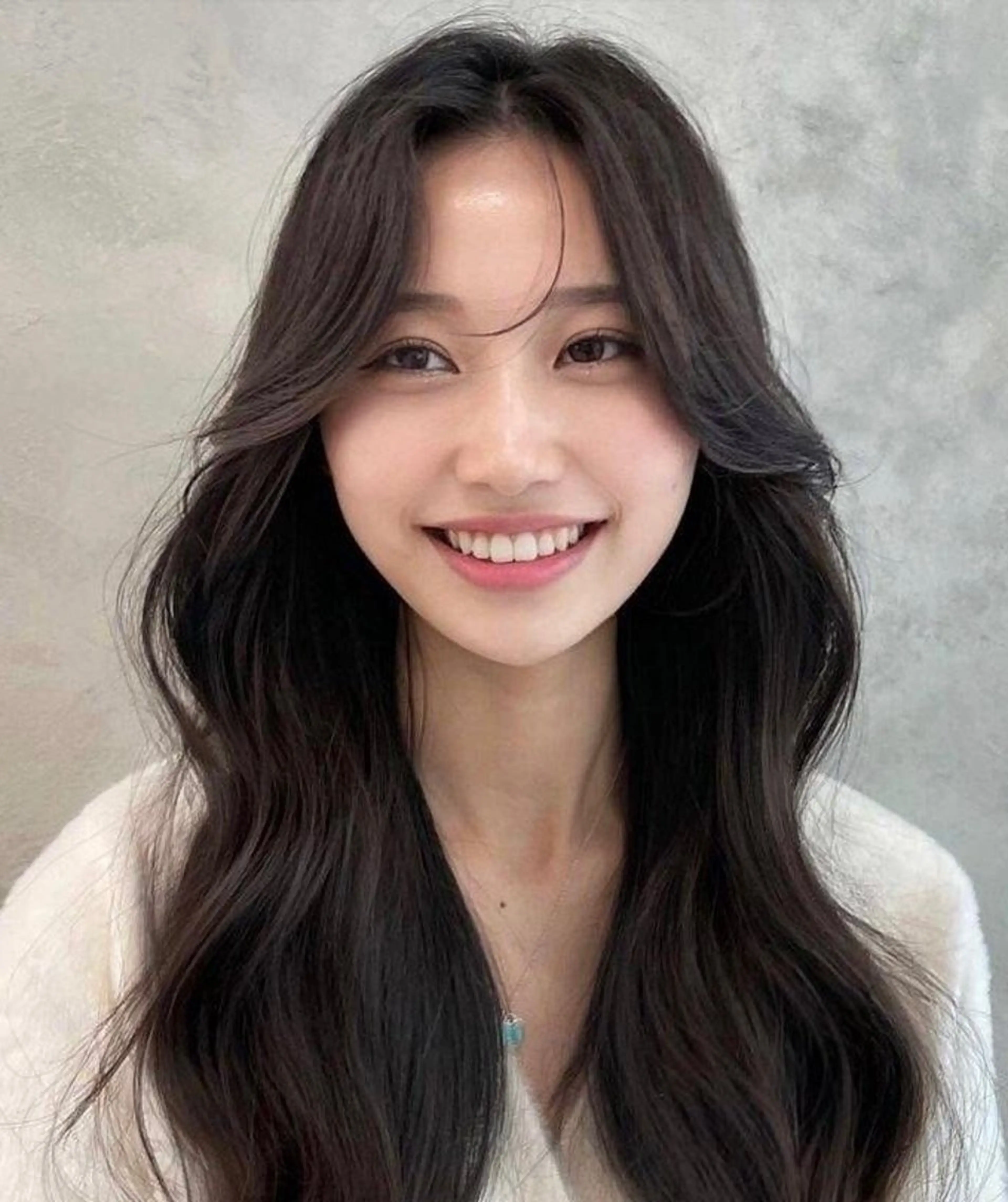 ロング カット ヘアカラー 縮毛矯正 トリートメント 酸性縮毛矯正 Coreすずのヘアスタイル