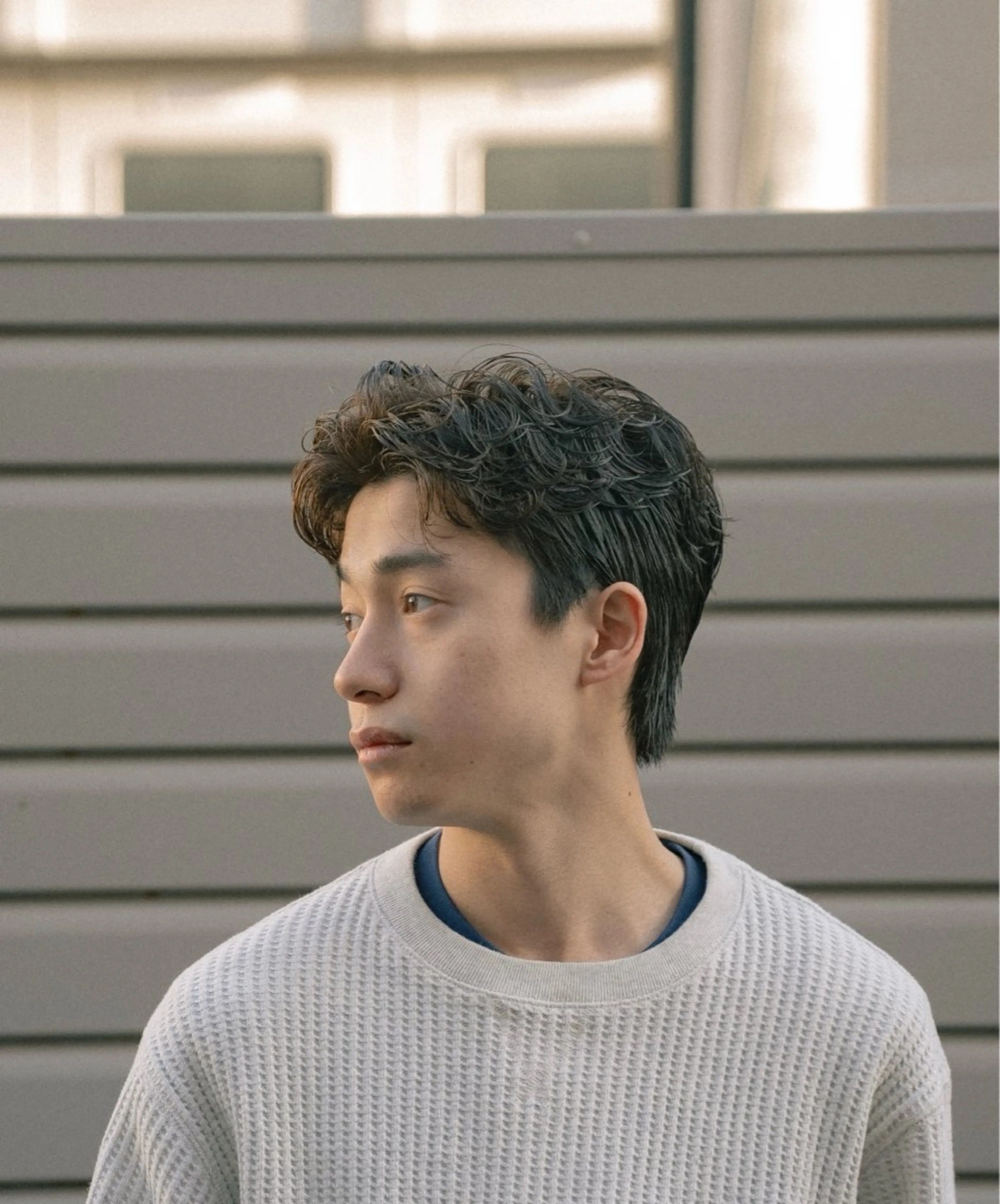 ショート カラー パーマ メンズ ダウンパーマ メンズパーマ ショートヘア カット パーマ 🔗メンズサロン🔗 Kieのヘアスタイル