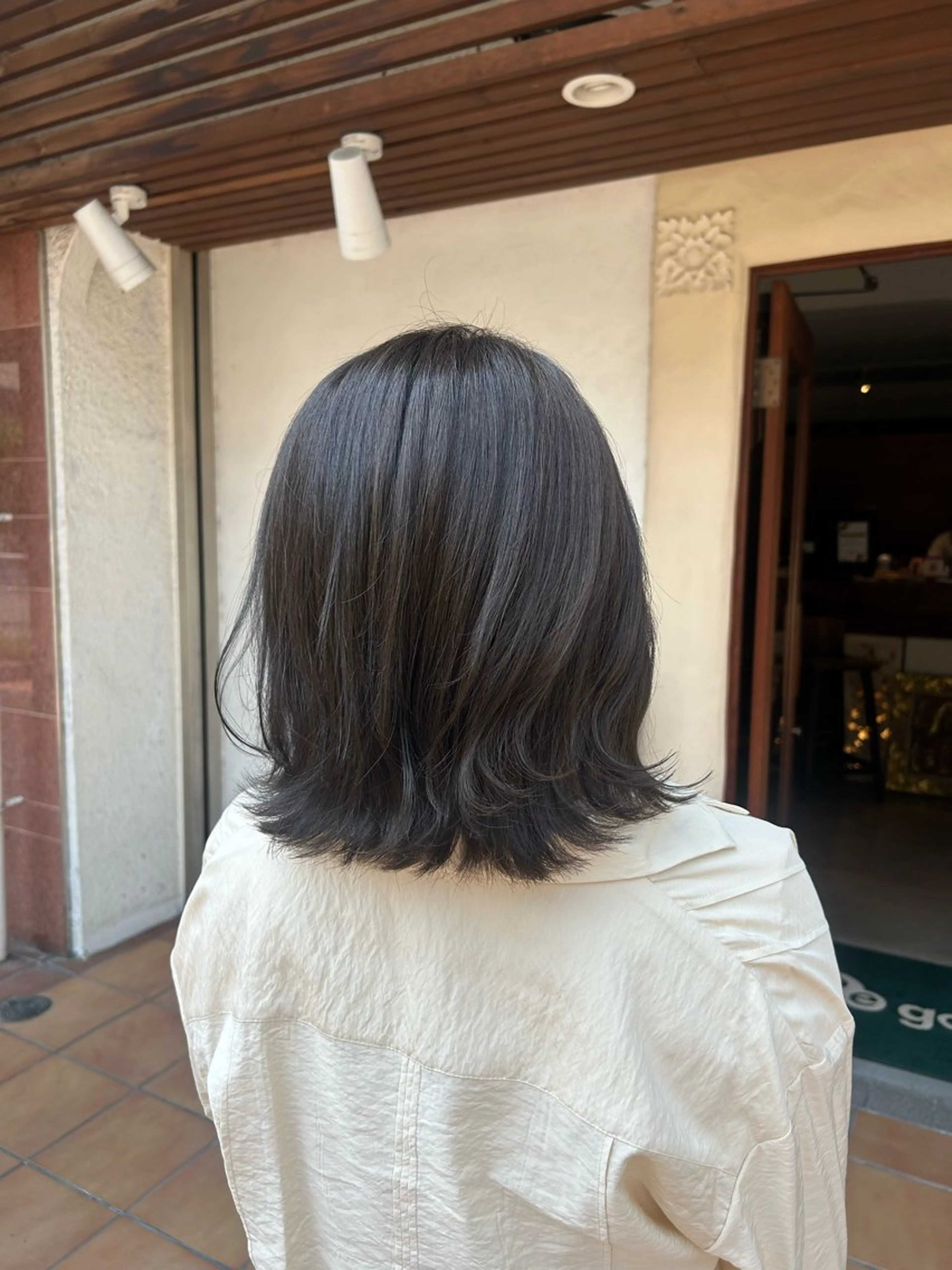 ミディアム カラー カット ヘアカラー トリートメント ヘッドスパ putri 川邉 優花のヘアスタイル