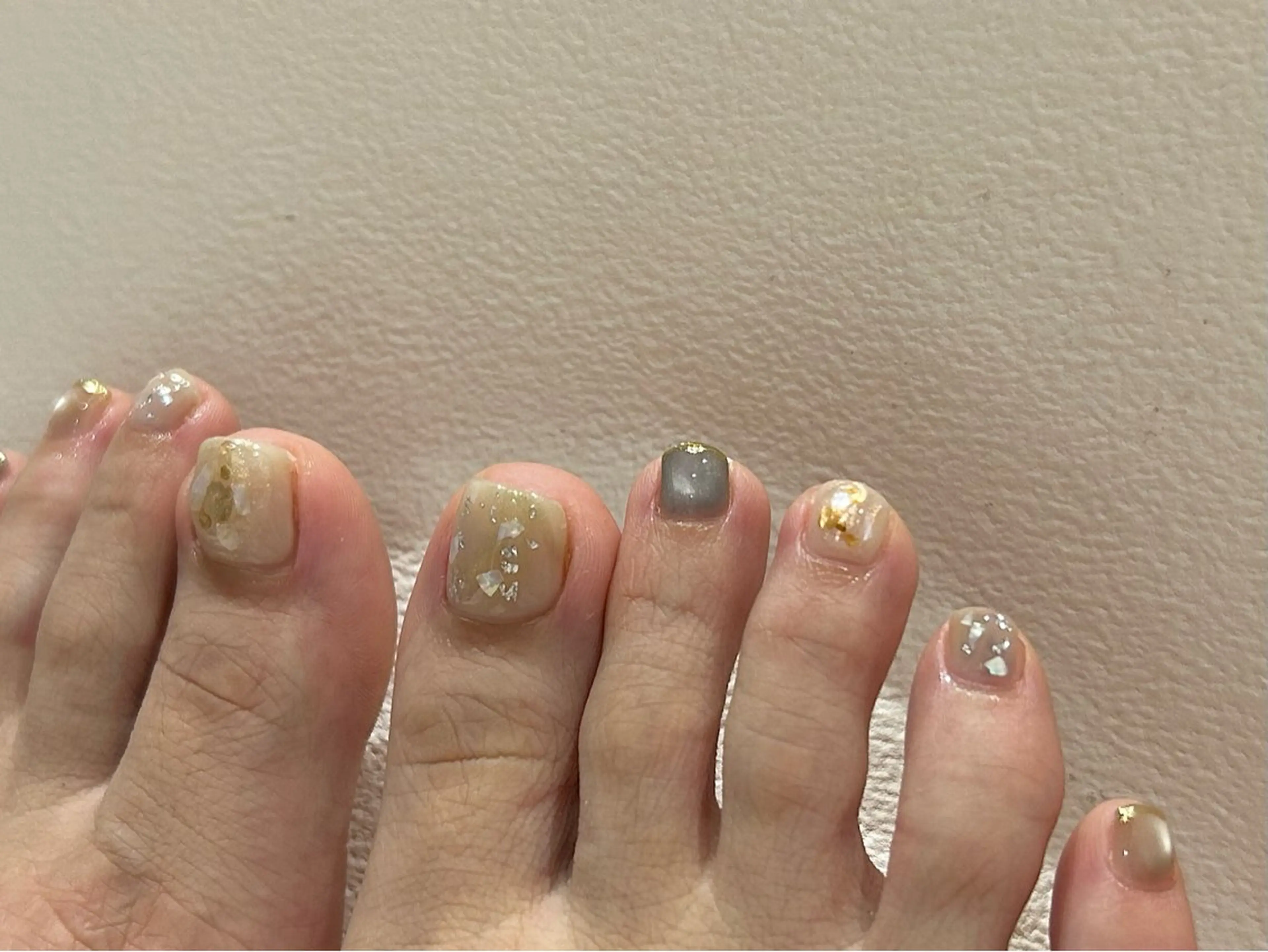 ネイル 持ち込み フットネイル TSUJIMOTO Kのネイルデザイン