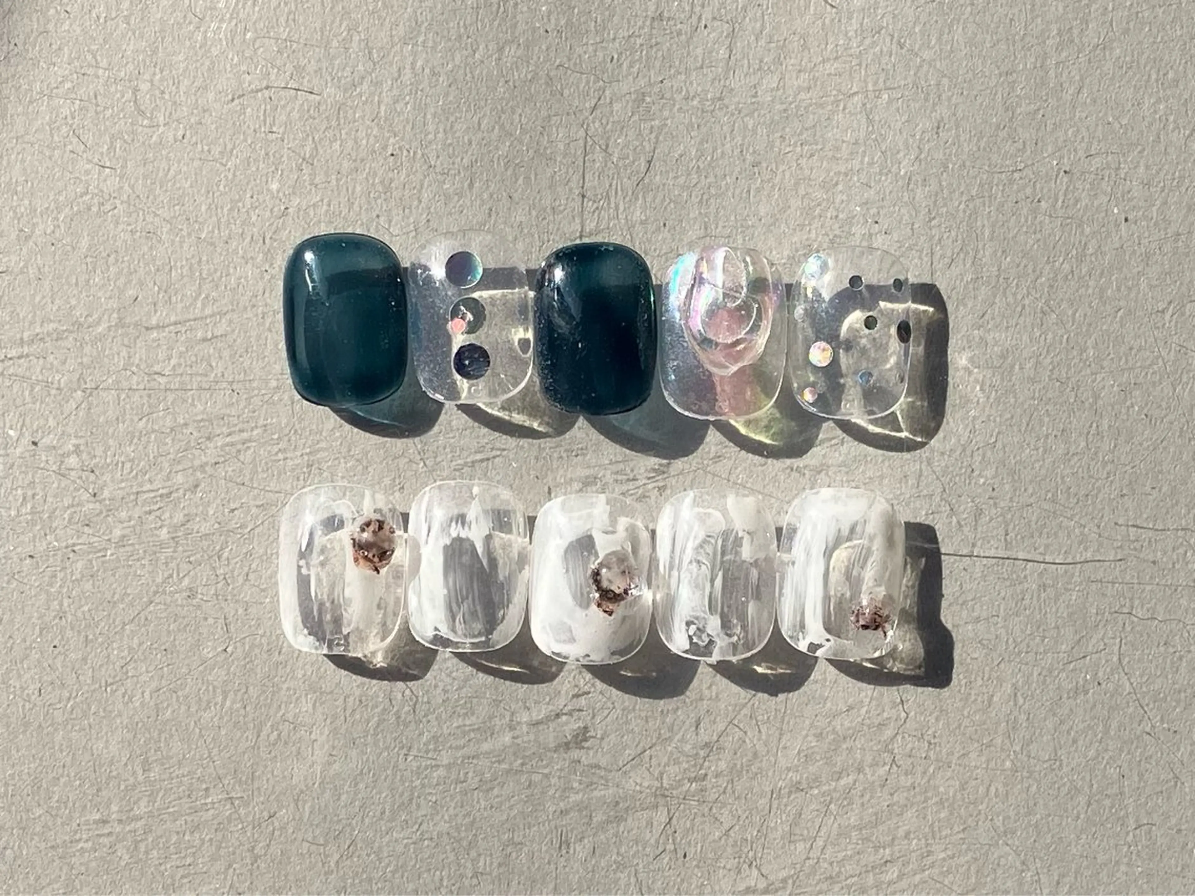 ショート ハンドネイル フットネイル @Unica_ honmachiのネイルデザイン